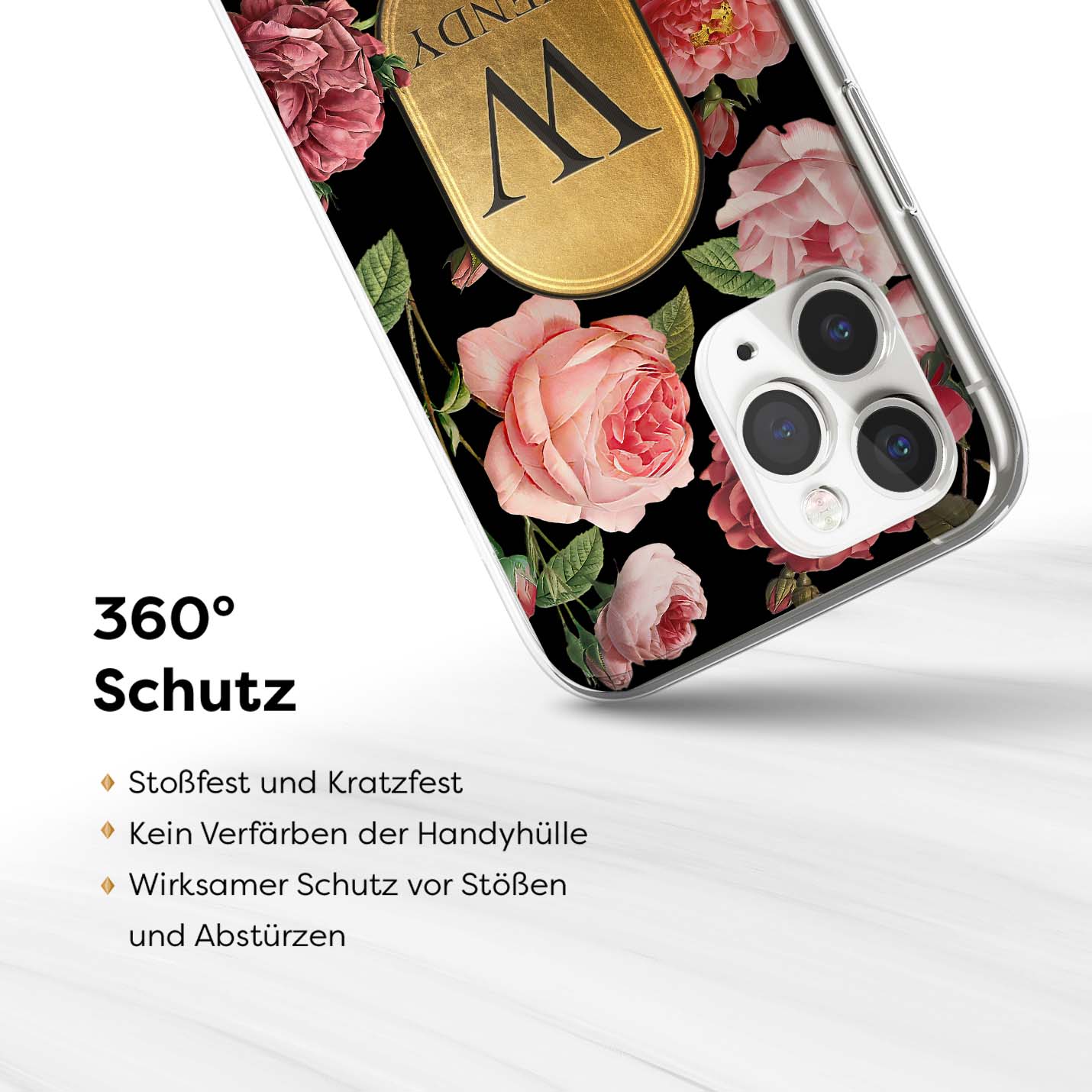 3D EMBOSSED ROSE DREAM - 1instaphone