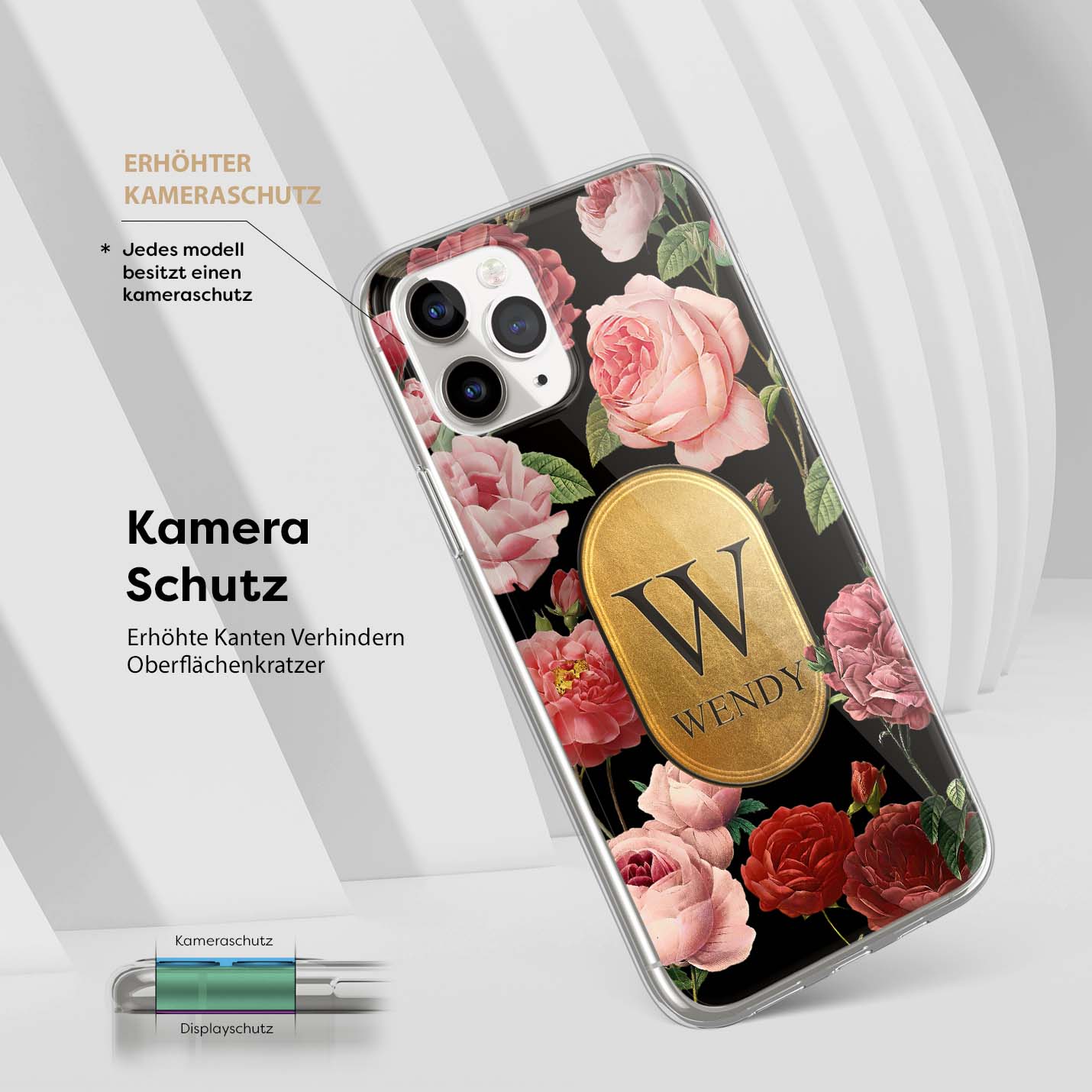 3D EMBOSSED ROSE DREAM - 1instaphone