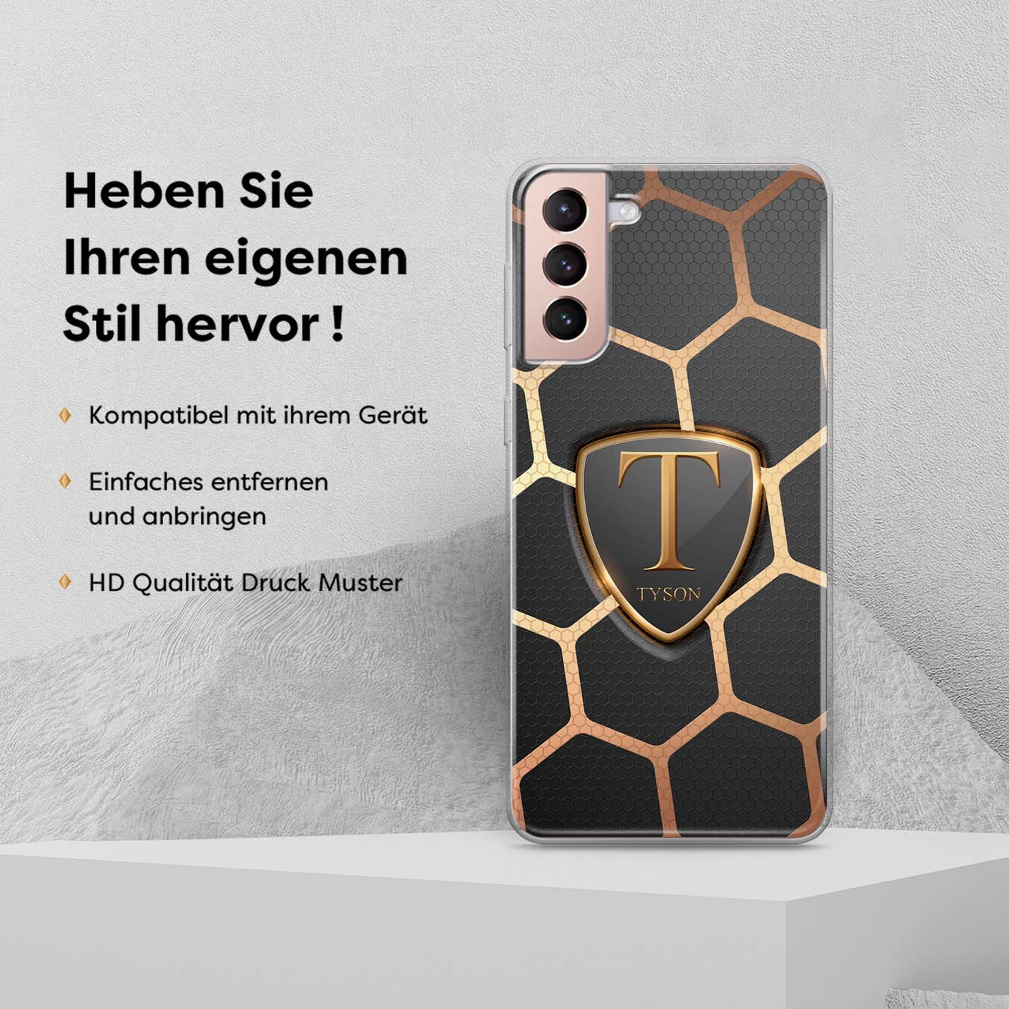 3D GOLDEN STYLE 2 - 1instaphone