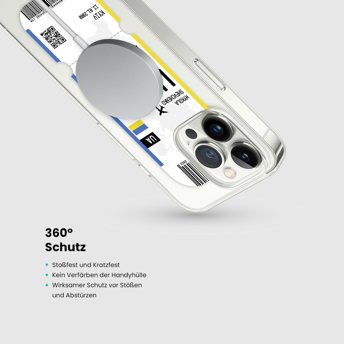 Handyhülle im Ticket Design - Ukraine - 1instaphone