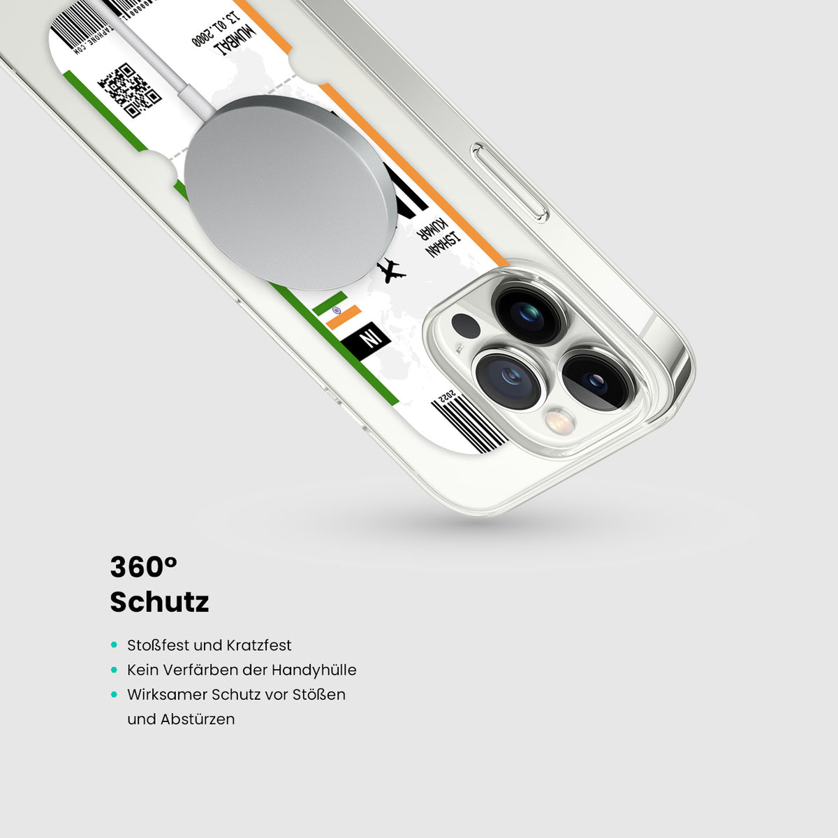 Handyhülle im Ticket Design - Indien - 1instaphone