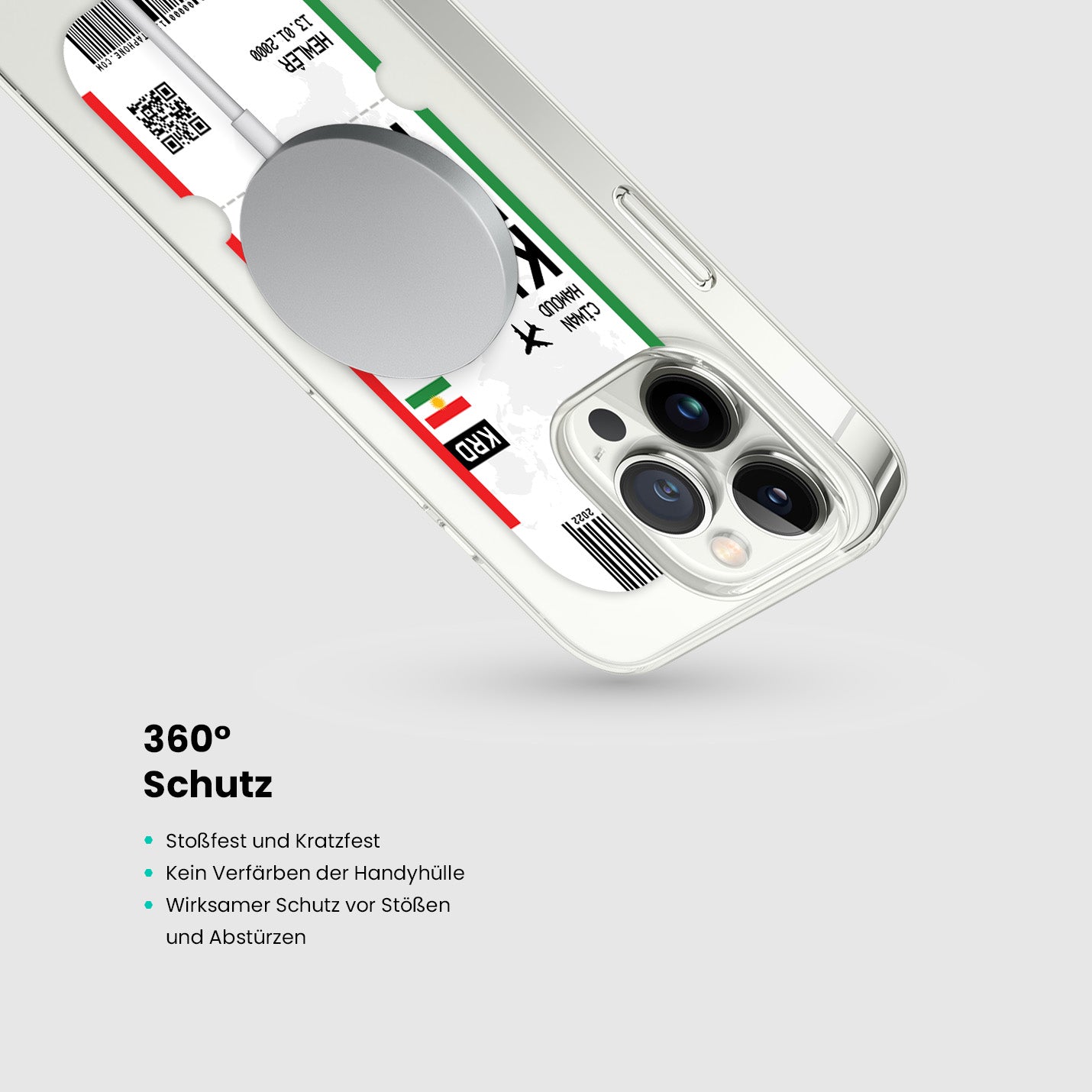 Handyhülle im Ticket Design - Kurdistan - 1instaphone