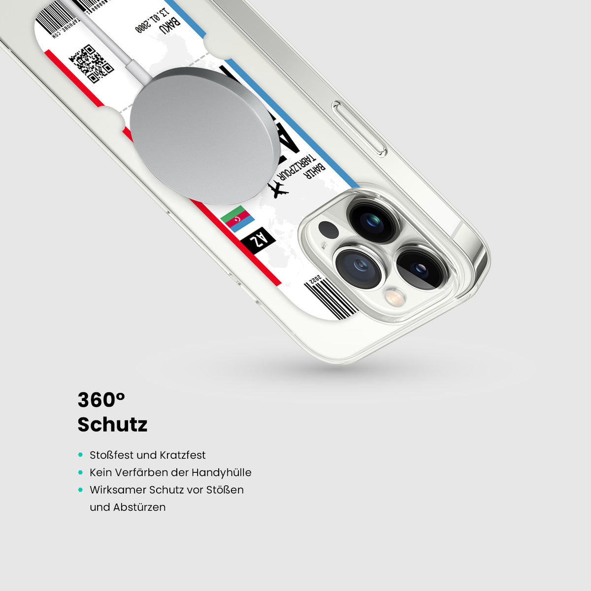 Handyhülle im Ticket Design - Aserbaidschan - 1instaphone