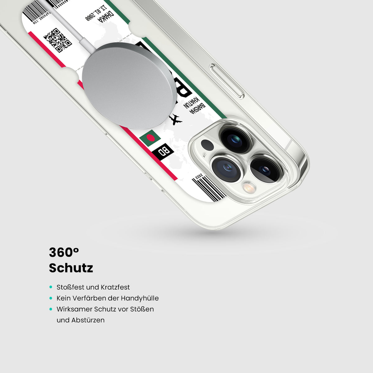 Handyhülle im Ticket Design - Bangladesch - 1instaphone