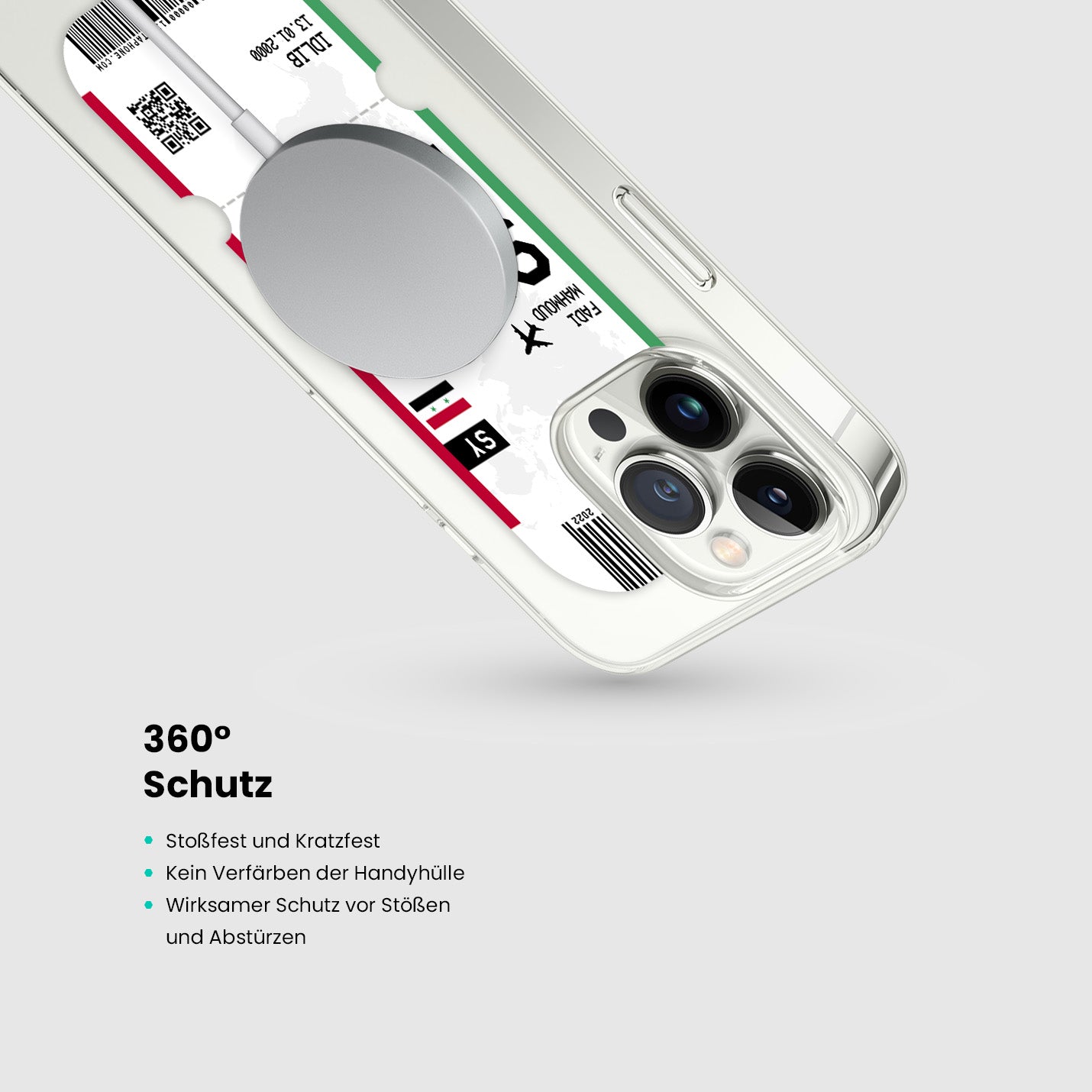 Handyhülle im Ticket Design - Syrien - 1instaphone
