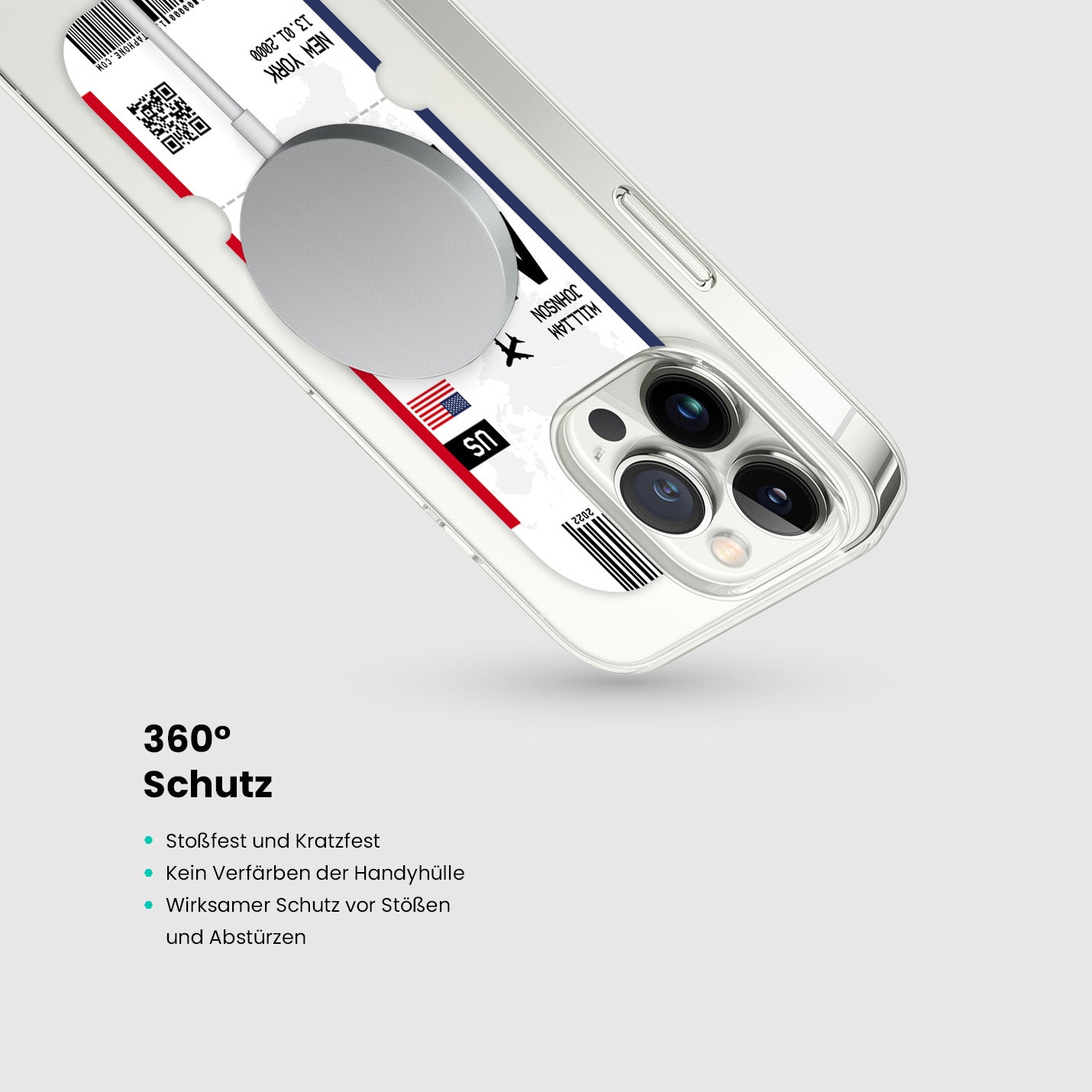 Handyhülle im Ticket Design - Amerika - USA - 1instaphone