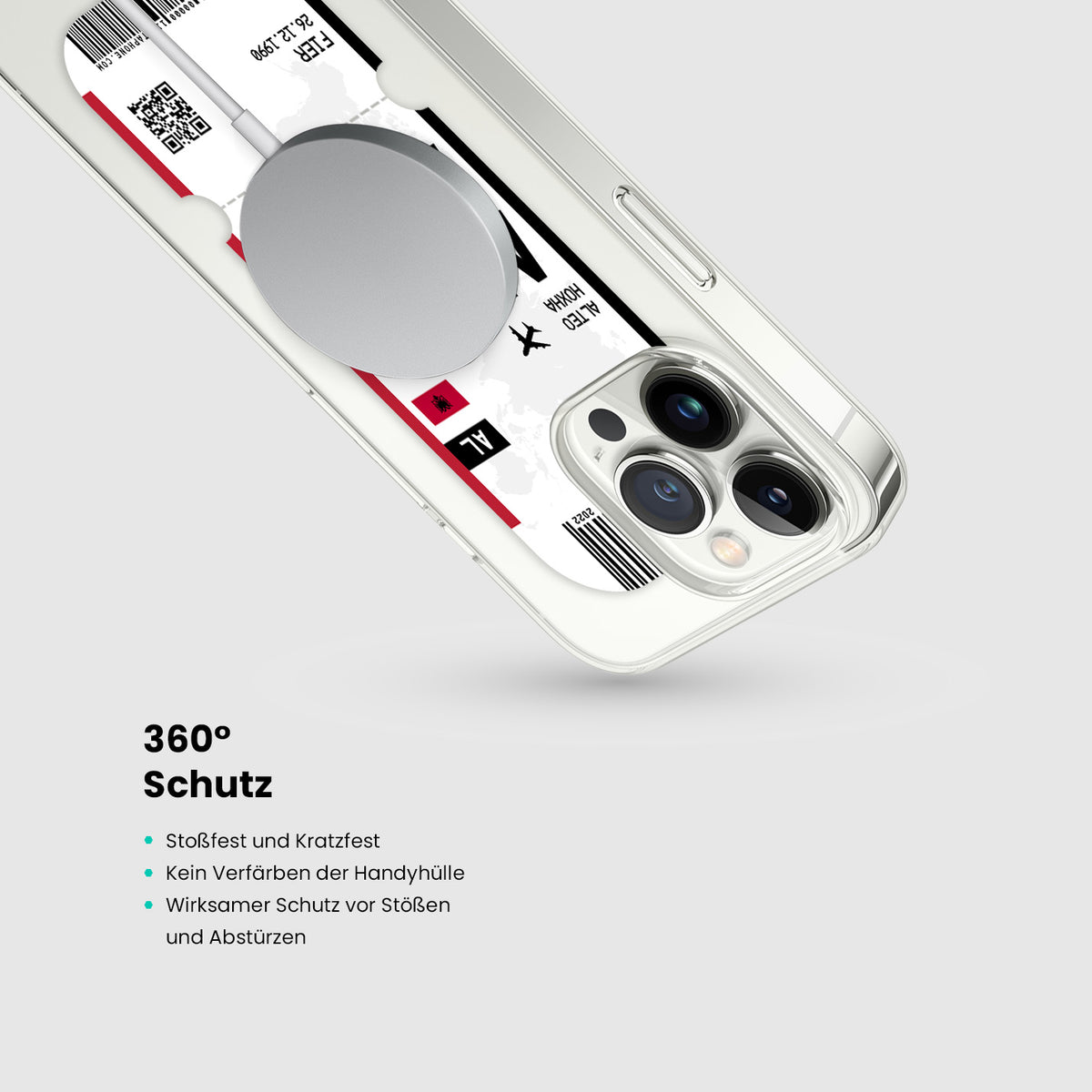Handyhülle im Ticket Design - Albanien - 1instaphone