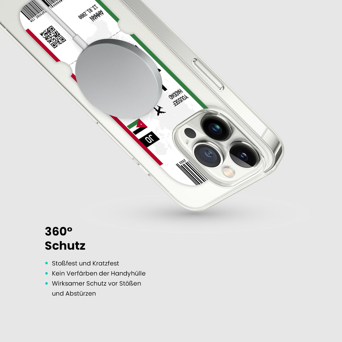 Handyhülle im Ticket Design - Jordanien - 1instaphone