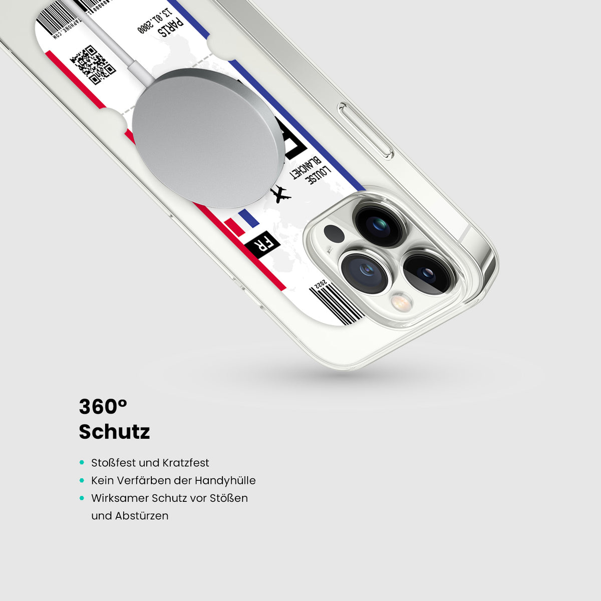 Handyhülle im Ticket Design - Frankreich - 1instaphone