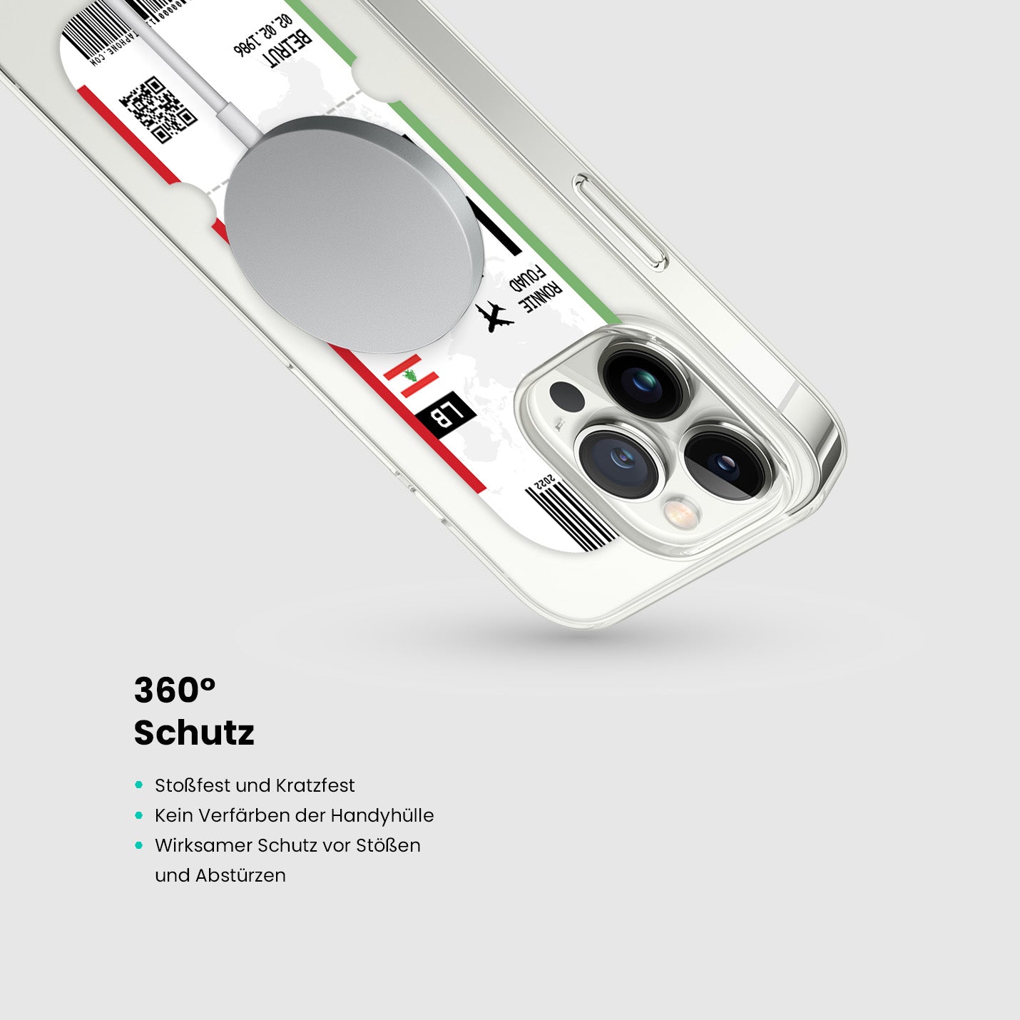 Handyhülle im Ticket Design - Libanon - 1instaphone
