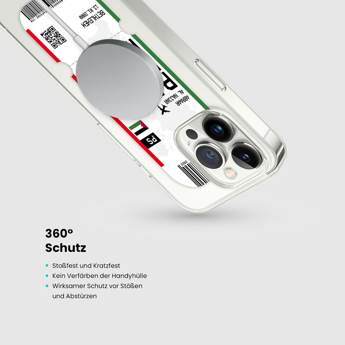Handyhülle im Ticket Design - Palästina - 1instaphone