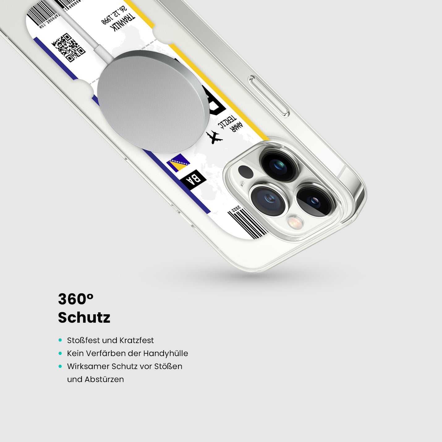 Handyhülle im Ticket Design - Bosnien - 1instaphone