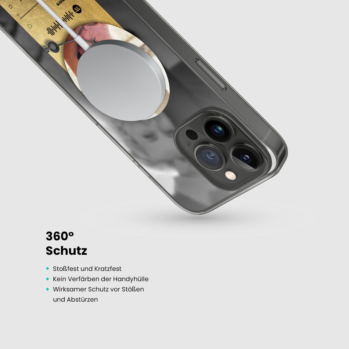 Handyhülle Durchsichtig Spotify Design - 1instaphone