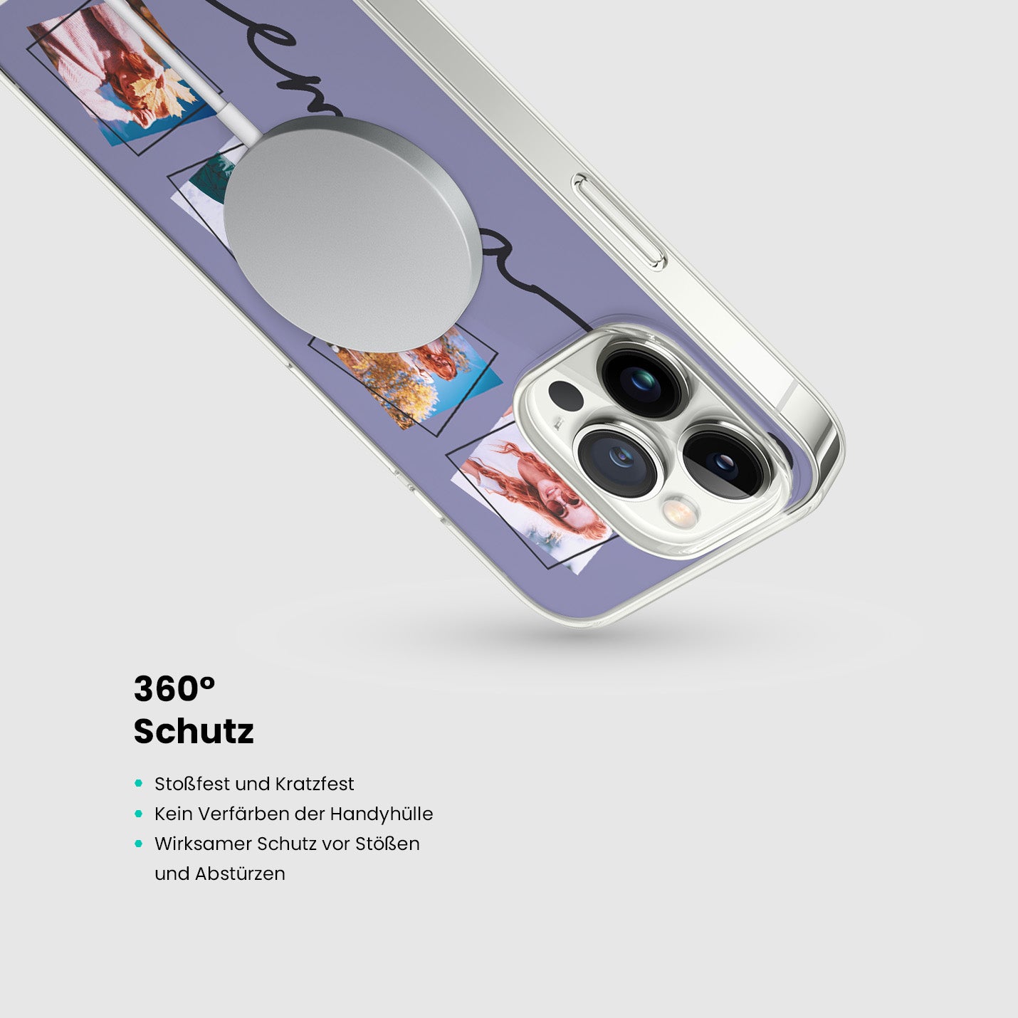 Handyhüllen mit Wunschfoto und Name Vertikal - 1instaphone
