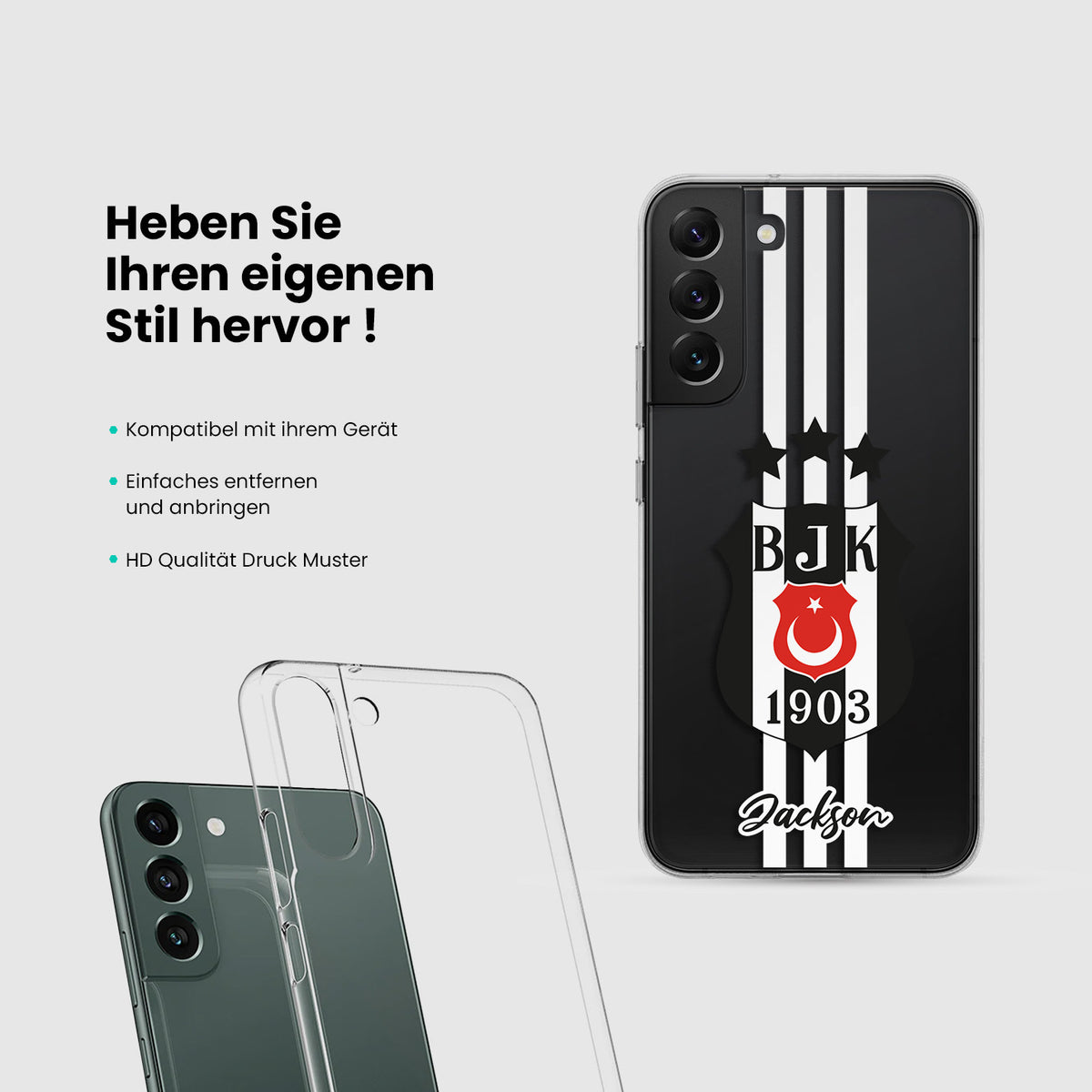 Besiktas Hülle mit Wunschname - 1instaphone
