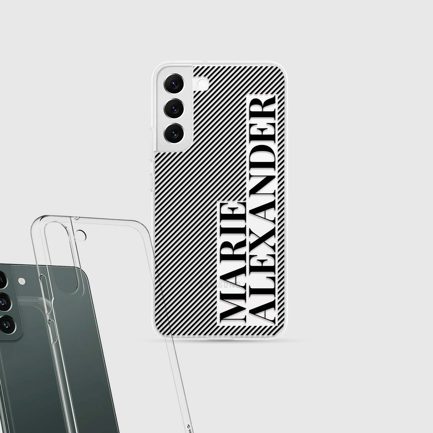 Personalisierte 3D Couple Lines Handyhülle - 1instaphone