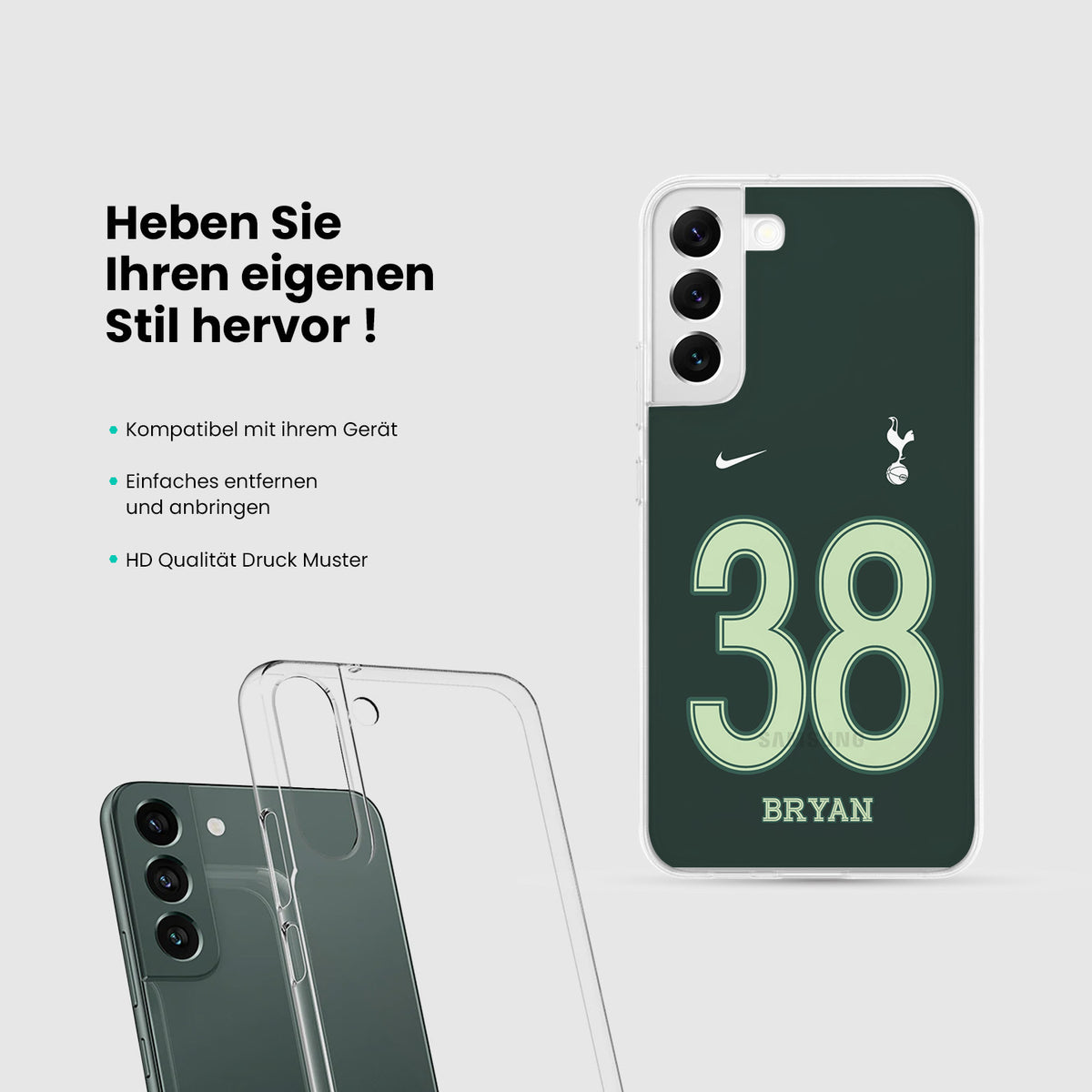 Personalisierte Tottenham Hotspur Handyhülle - 1instaphone