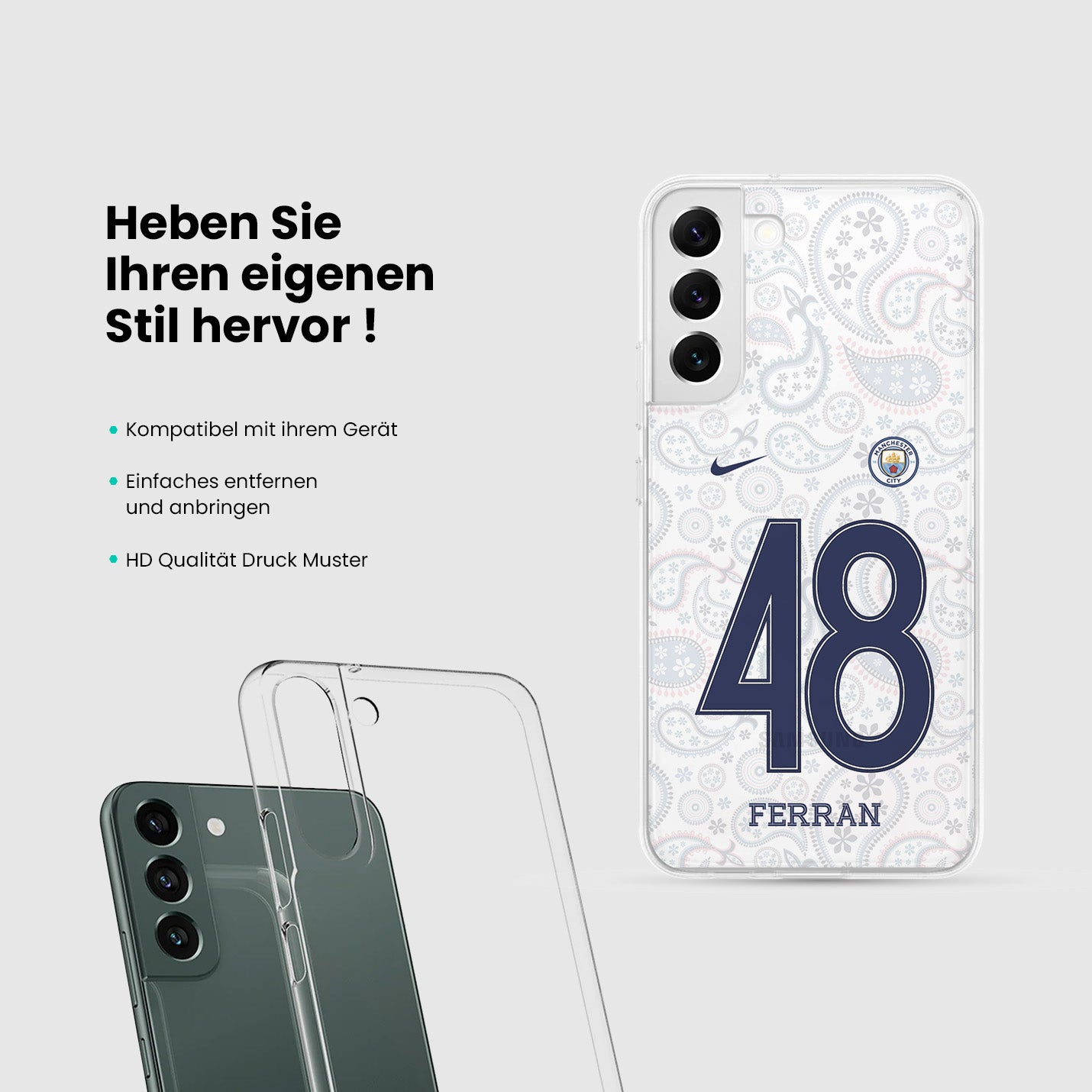 Personalisierte Manchester City Handyhülle - 1instaphone