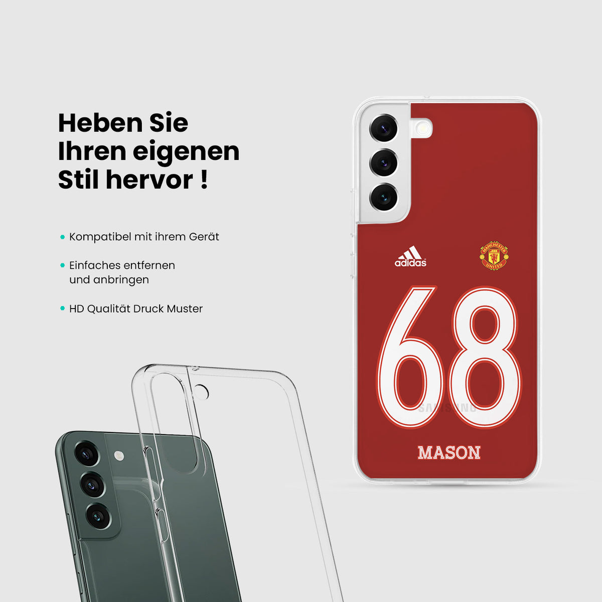 Personalisierte Manchester United Handyhülle - 1instaphone