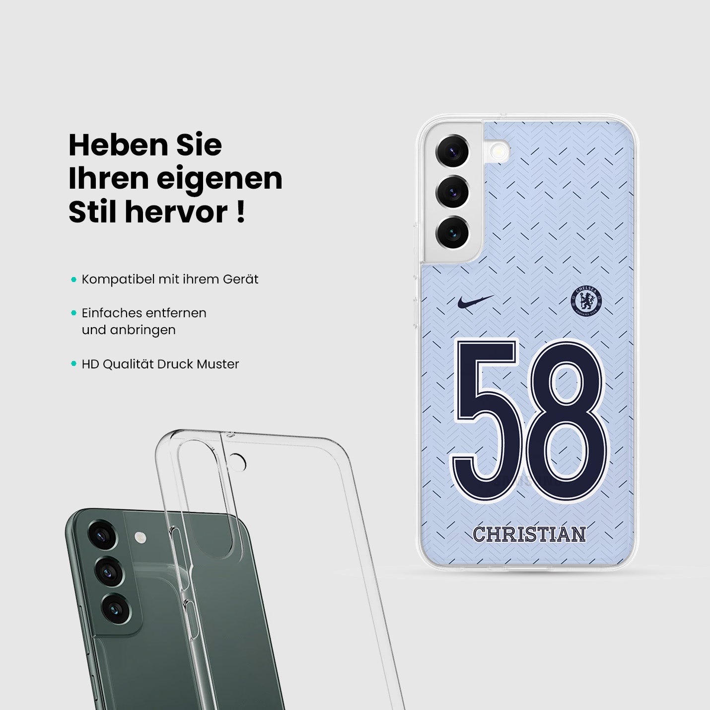 Personalisierte Chelsea Handyhülle - 1instaphone
