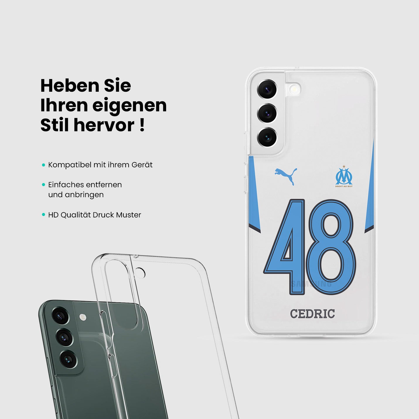 Personalisierte Marseille Handyhülle - 1instaphone