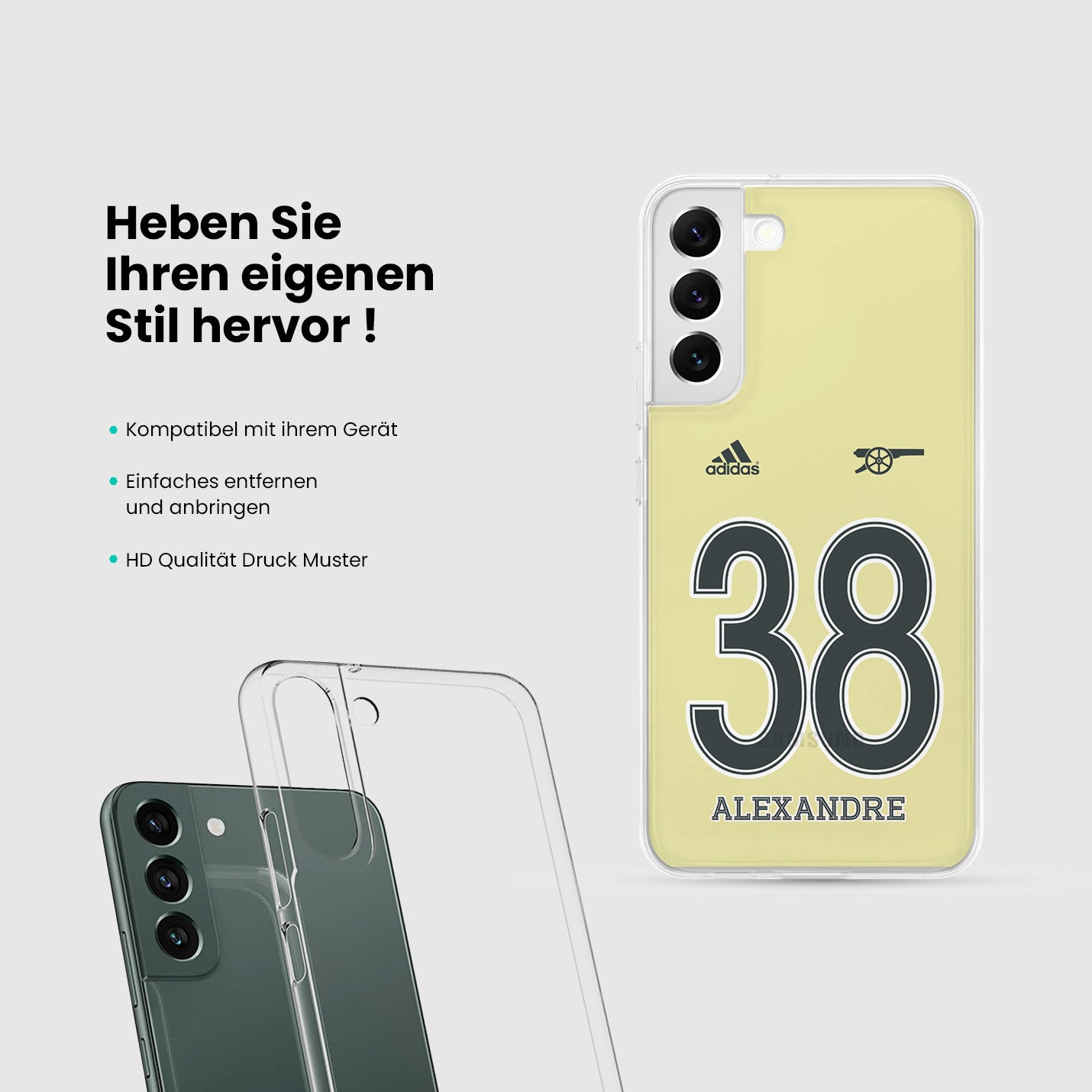 Personalisierte Arsenal Handyhülle - 1instaphone