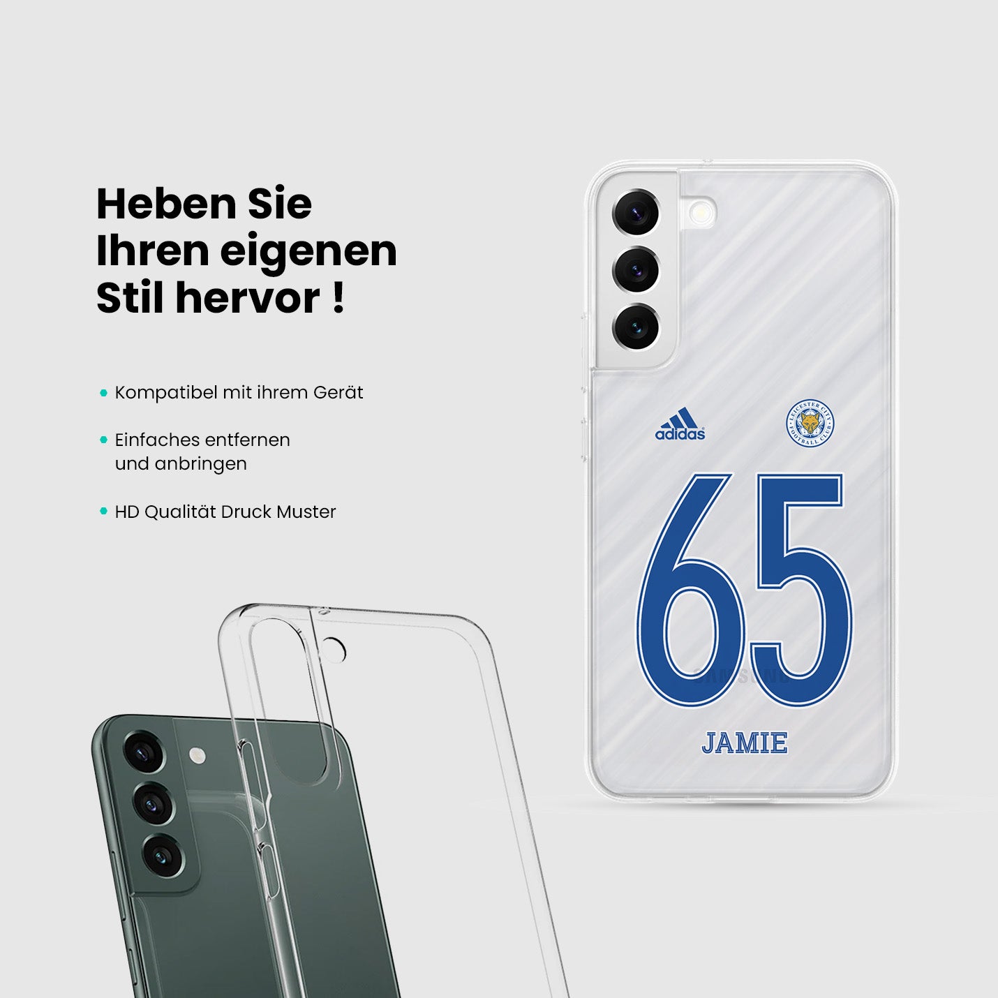 Personalisierte Leicester City Handyhülle - 1instaphone