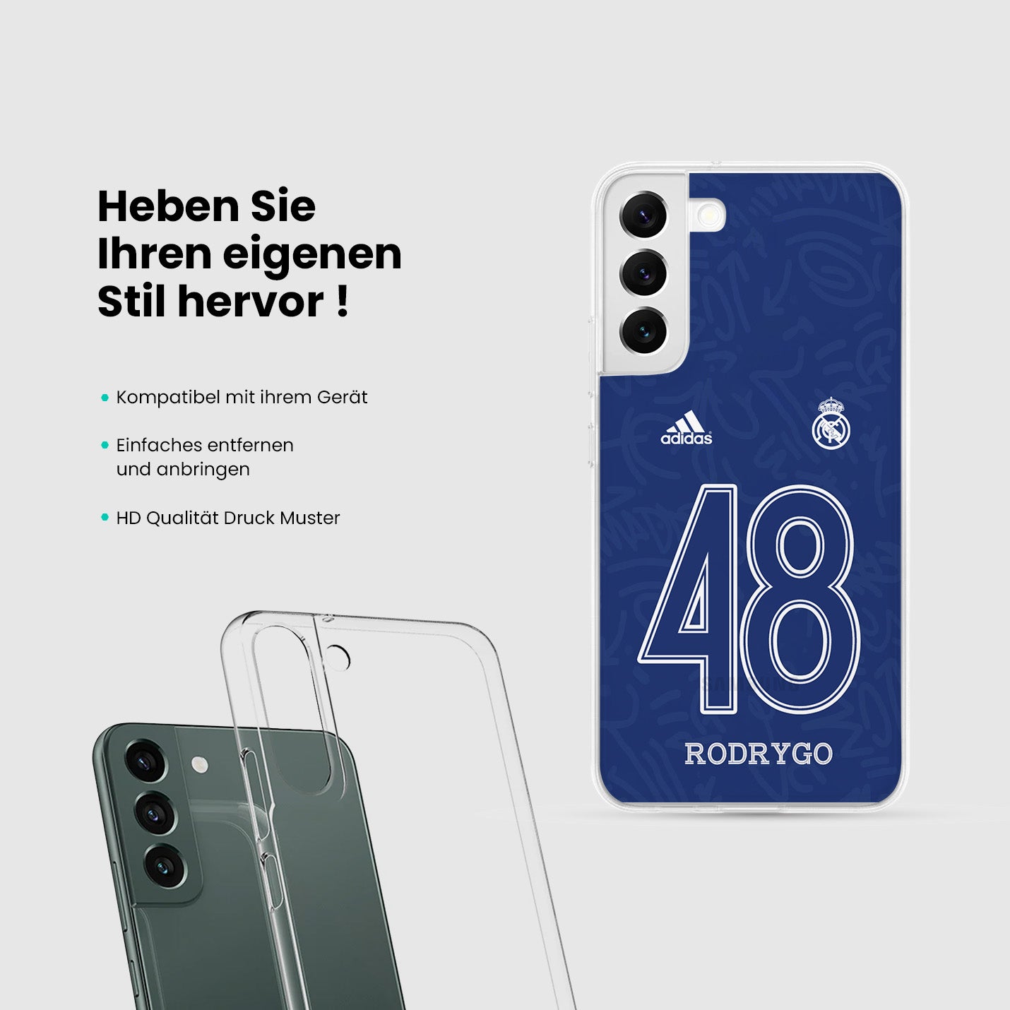 Personalisierte Real Madrid Handyhülle - 1instaphone