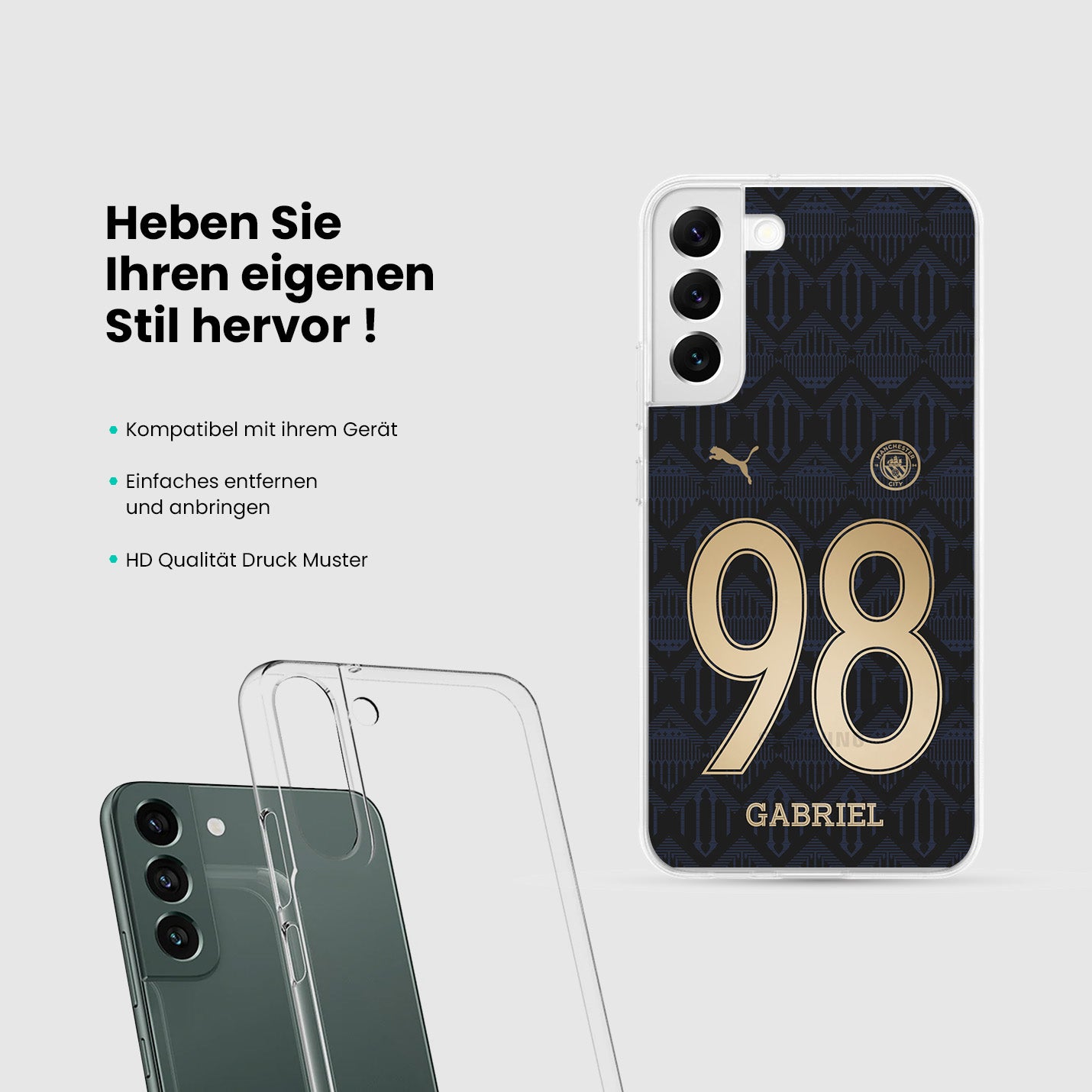 Personalisierte Manchester City Handyhülle - 1instaphone