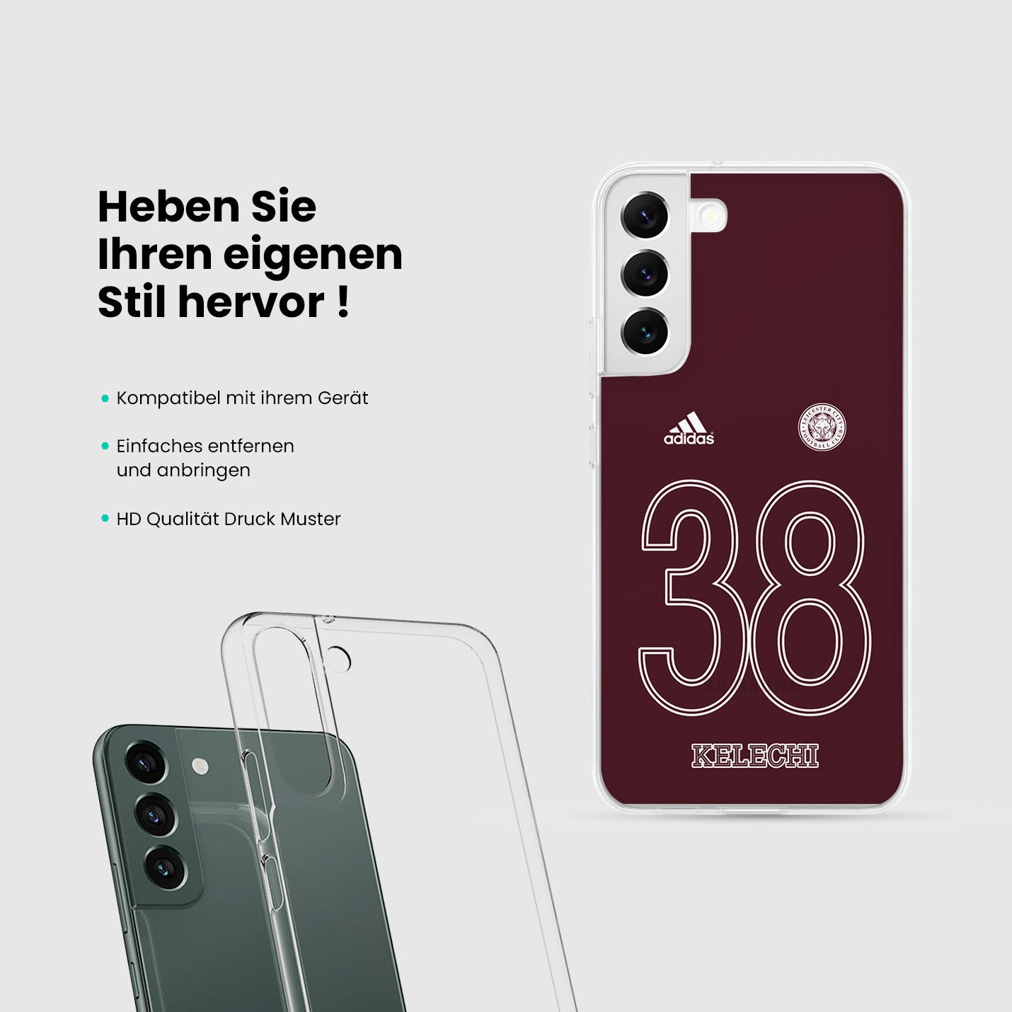 Personalisierte Leicester City Handyhülle - 1instaphone