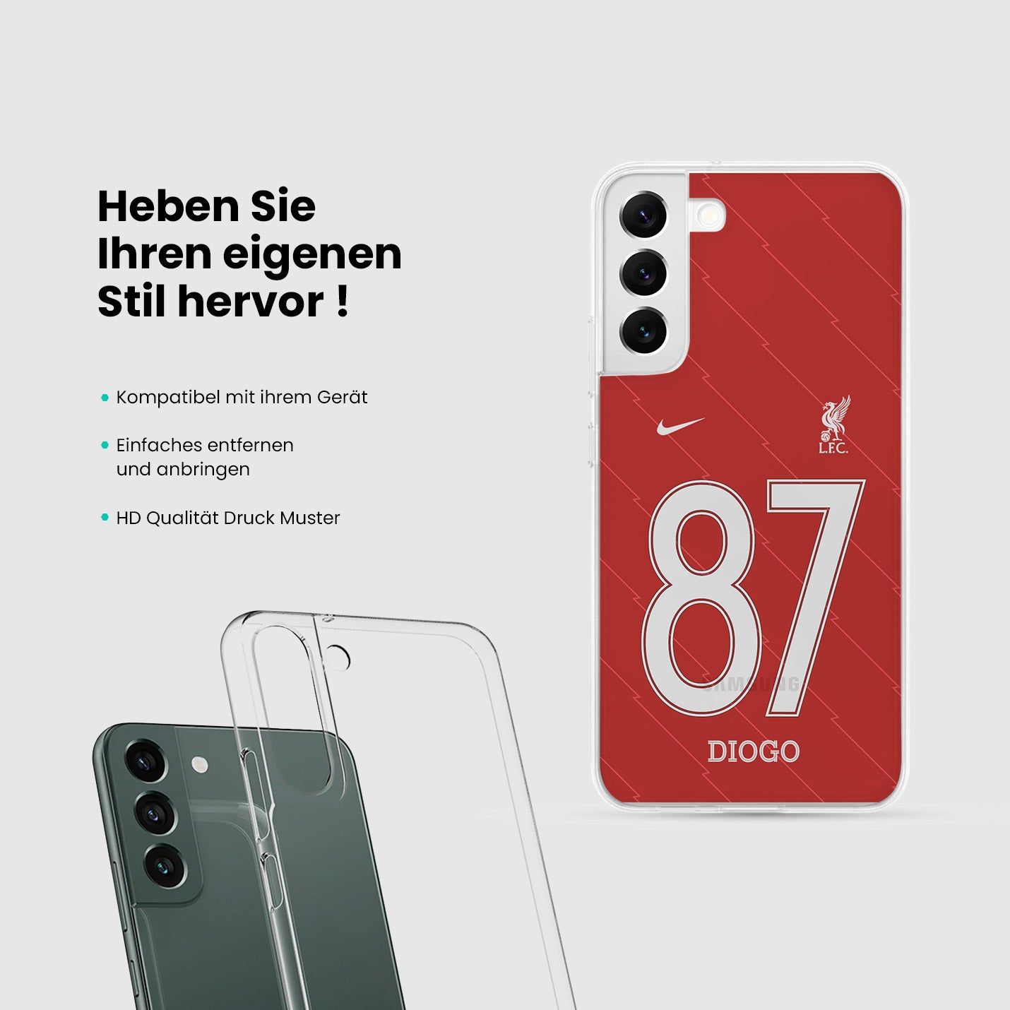Personalisierte Liverpool Handyhülle - 1instaphone