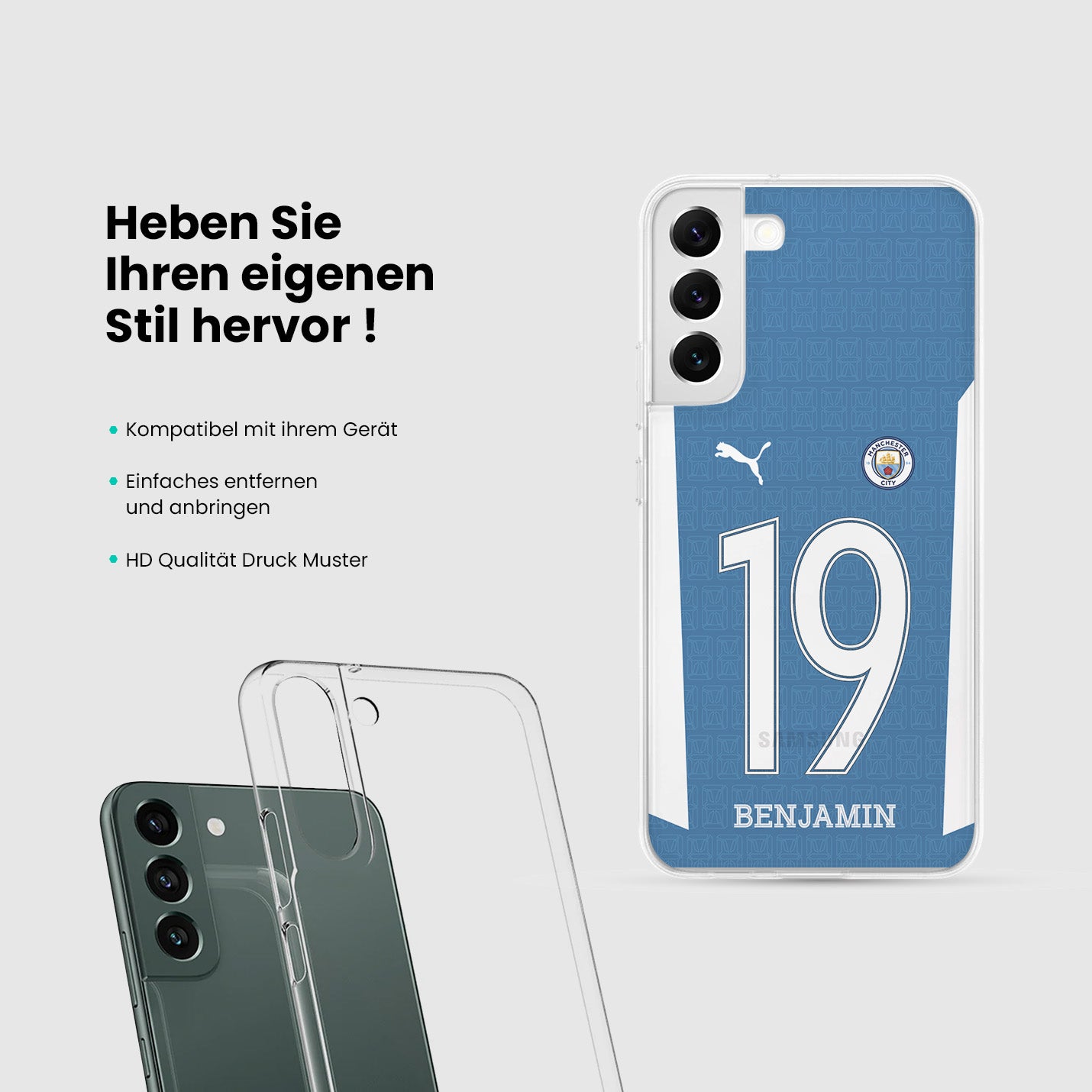 Personalisierte Manchester City Handyhülle - 1instaphone