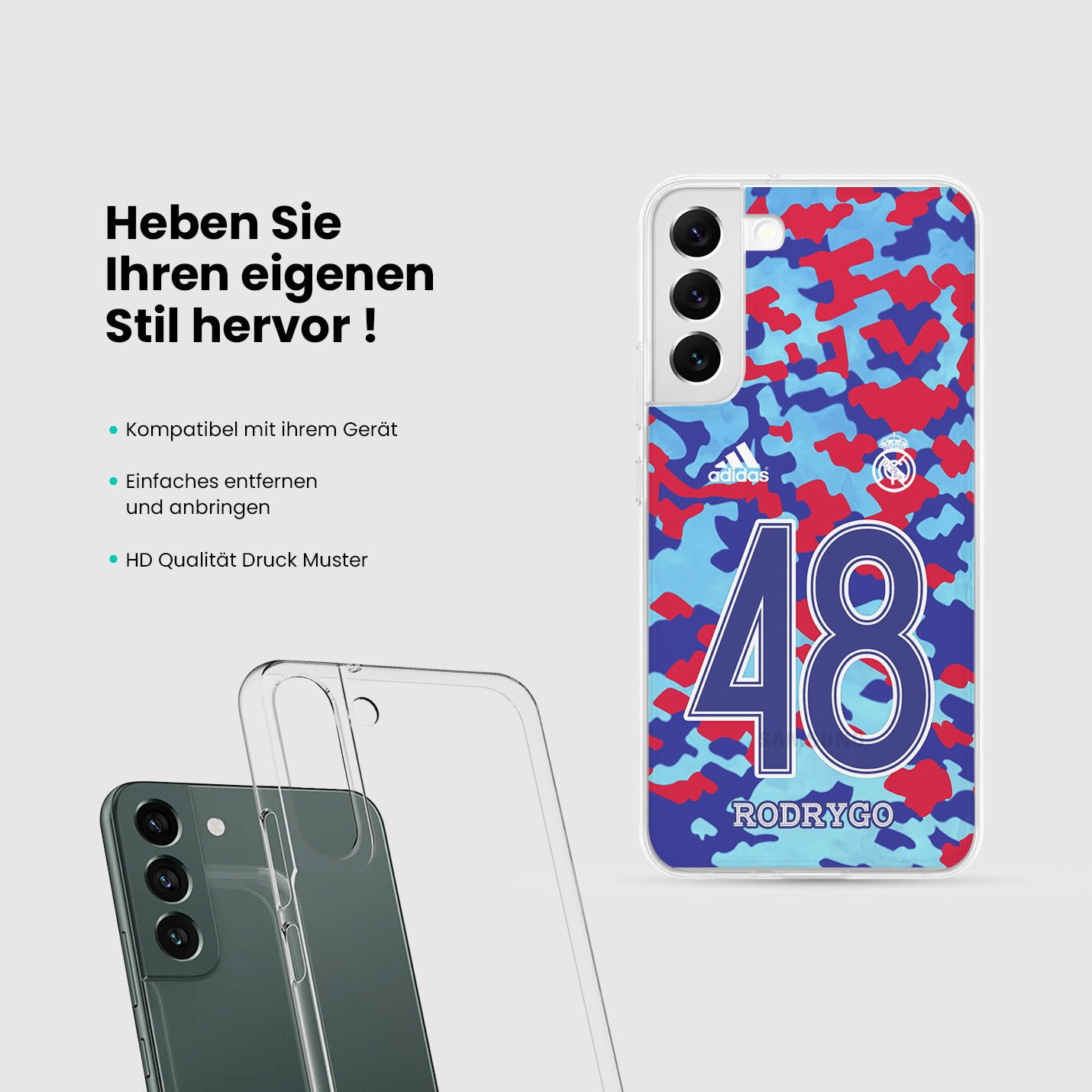 Personalisierte Real Madrid Handyhülle - 1instaphone