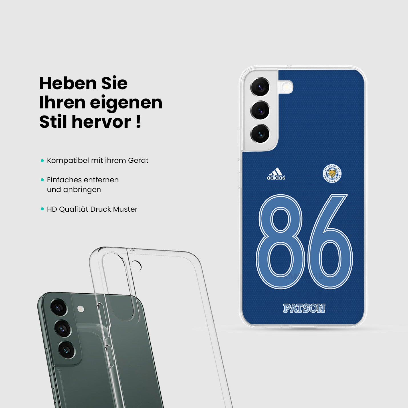 Personalisierte Leicester City Handyhülle - 1instaphone