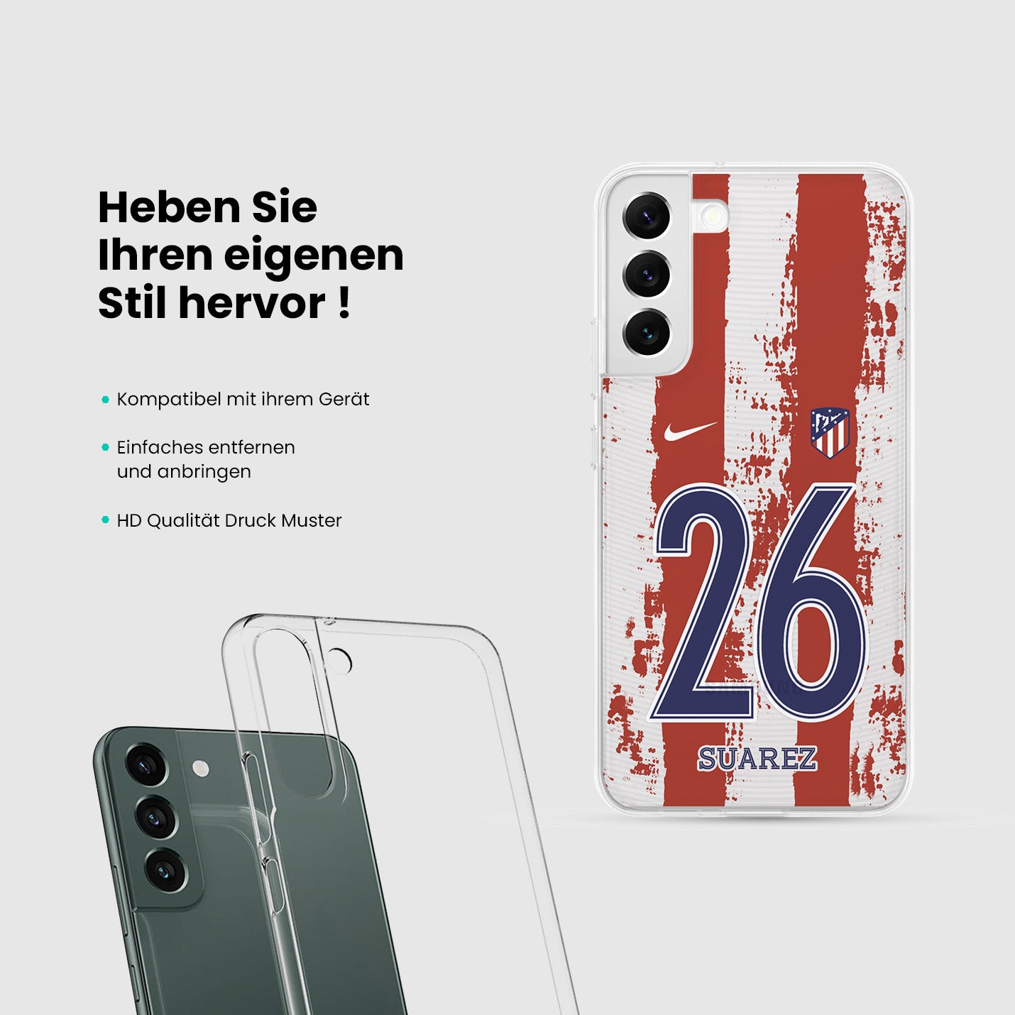 Personalisierte Atlético Madrid Handyhülle - 1instaphone