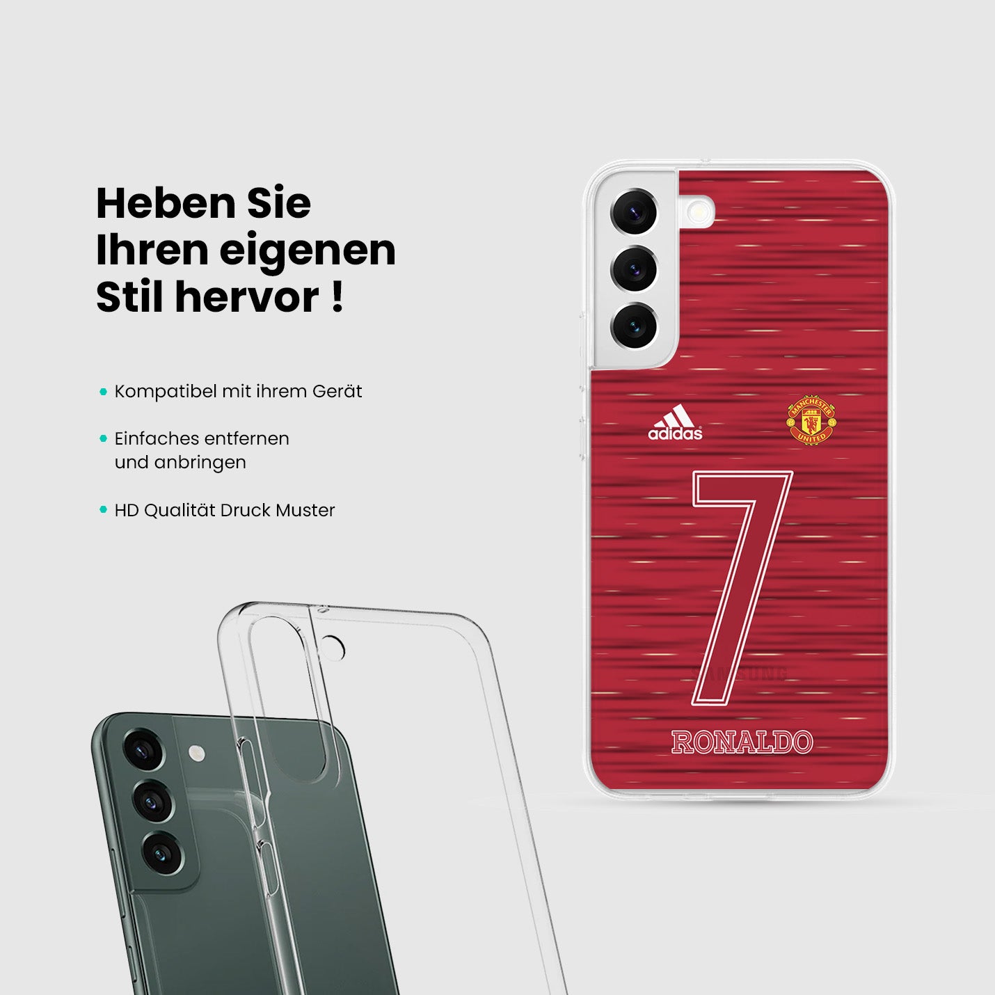 Personalisierte Manchester United Handyhülle - 1instaphone