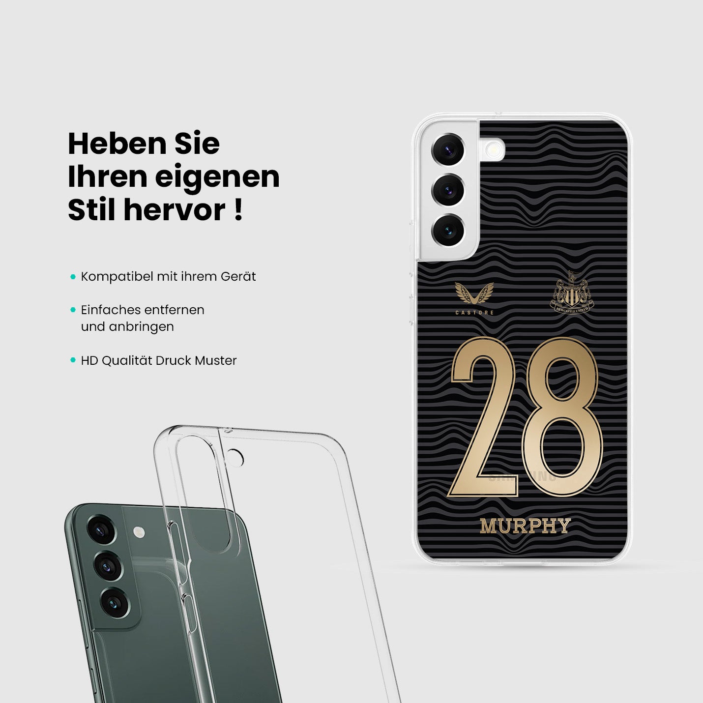 Personalisierte Newcastle United Handyhülle - 1instaphone