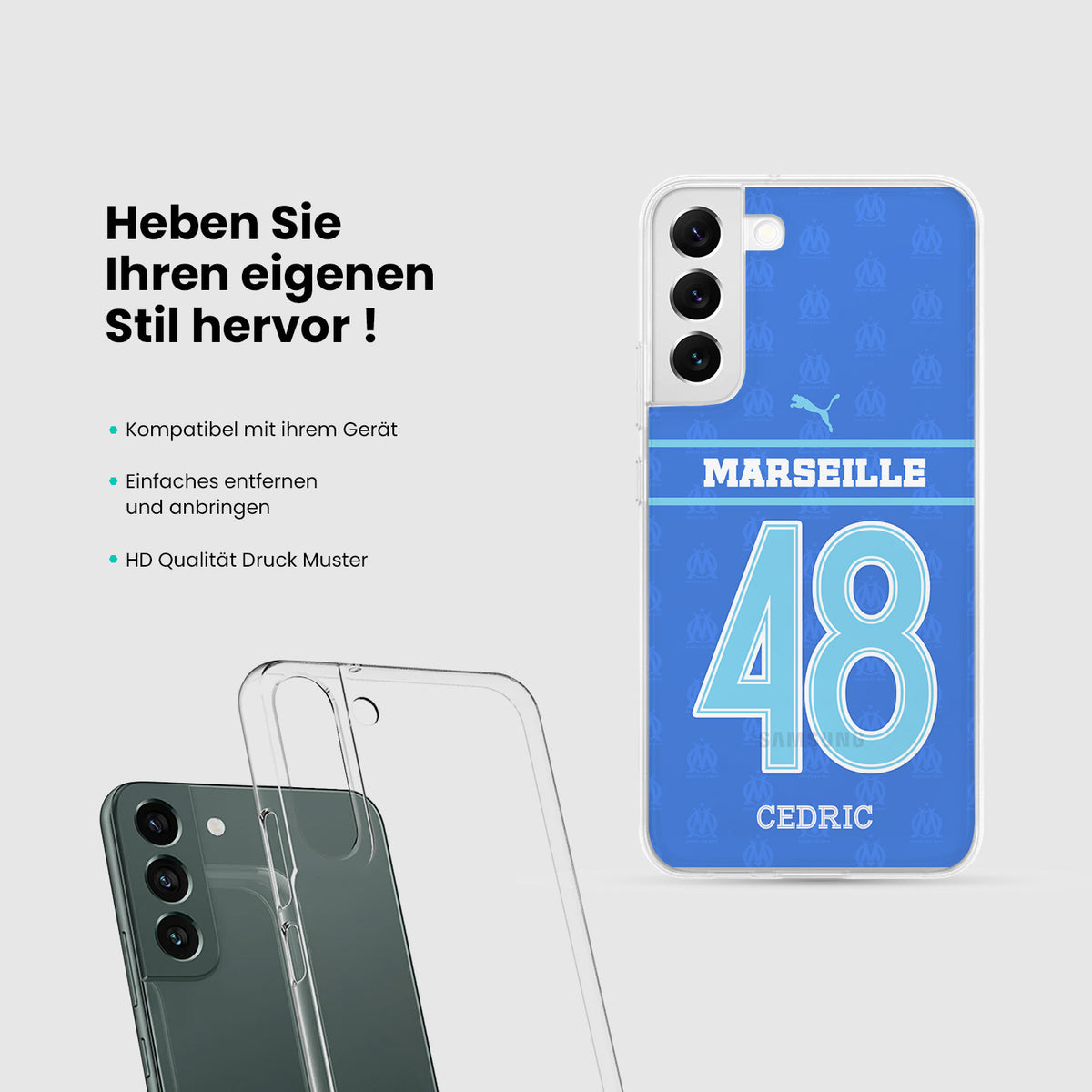 Personalisierte Marseille Handyhülle - 1instaphone