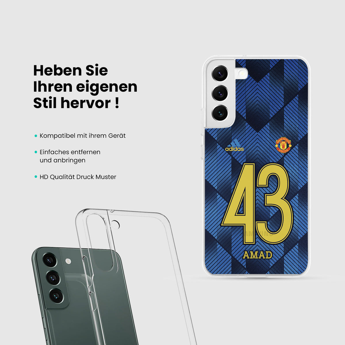 Personalisierte Manchester United Handyhülle - 1instaphone