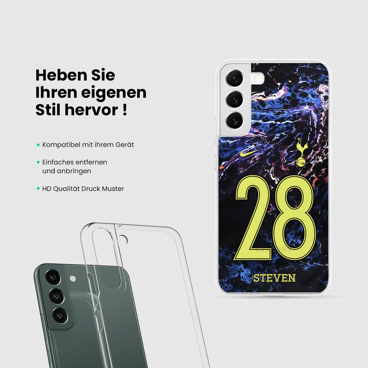 Personalisierte Tottenham Hotspur Handyhülle - 1instaphone