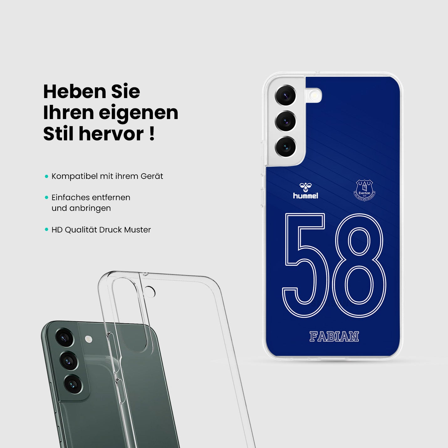 Personalisierte Everton Handyhülle - 1instaphone