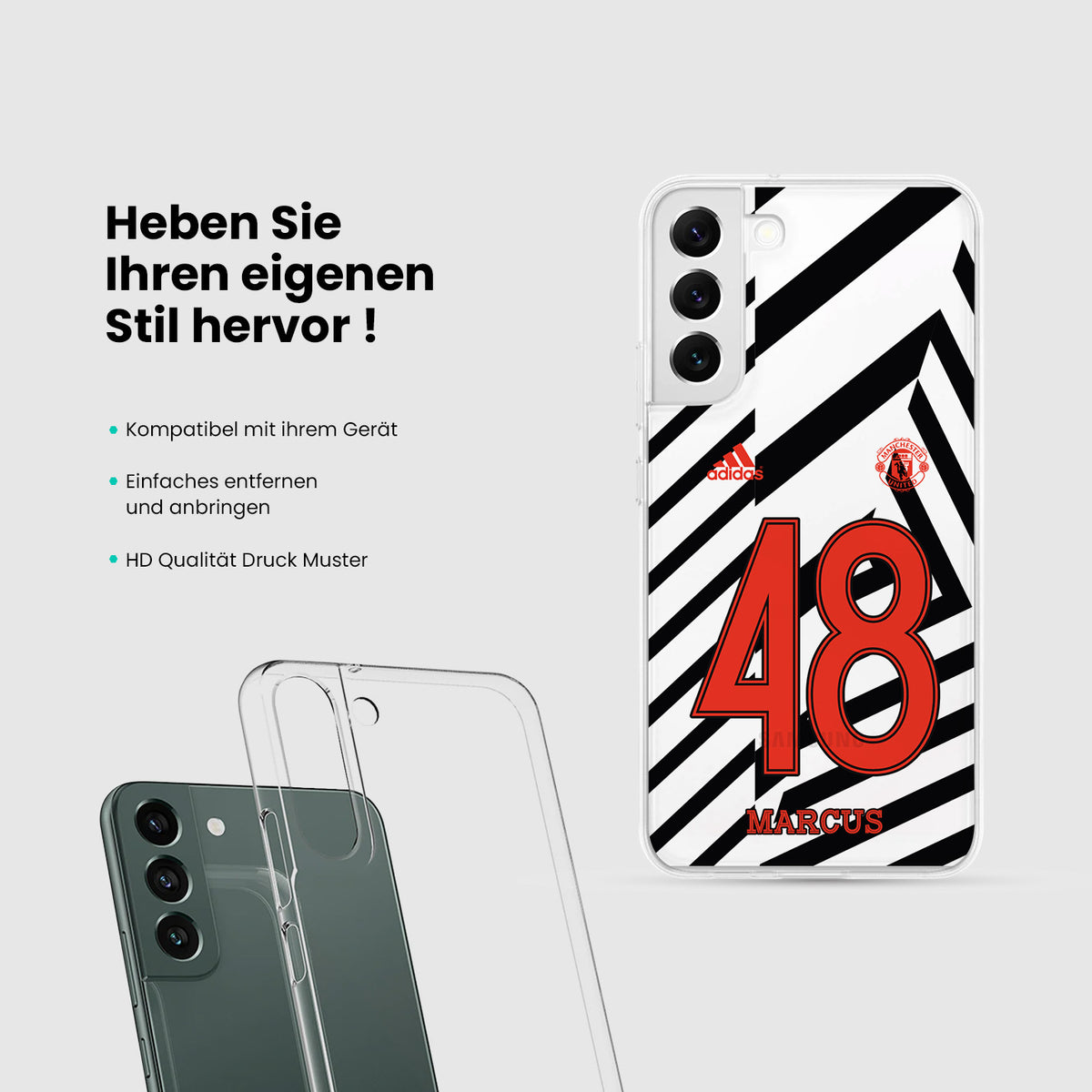 Personalisierte Manchester United Handyhülle - 1instaphone
