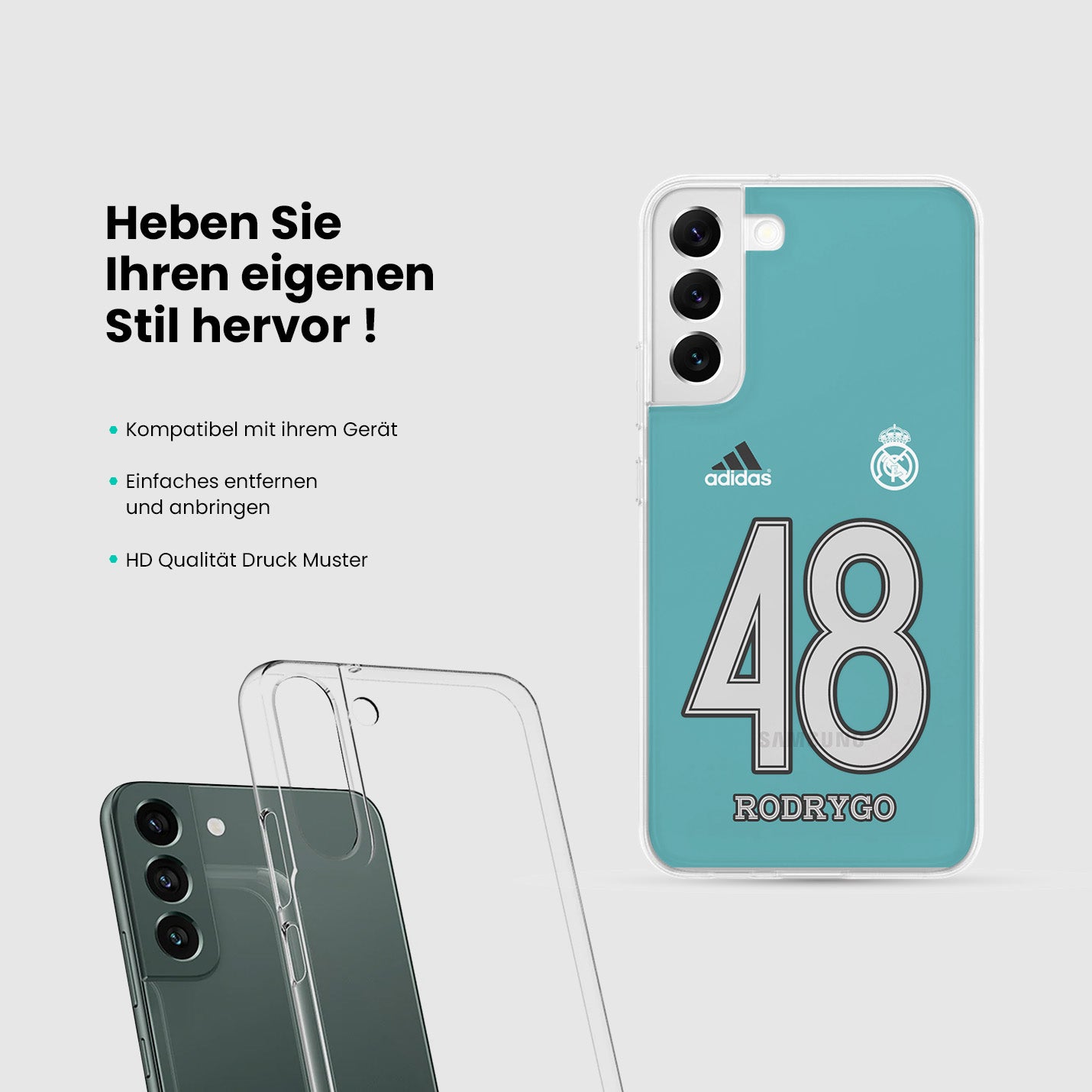 Personalisierte Real Madrid Handyhülle - 1instaphone