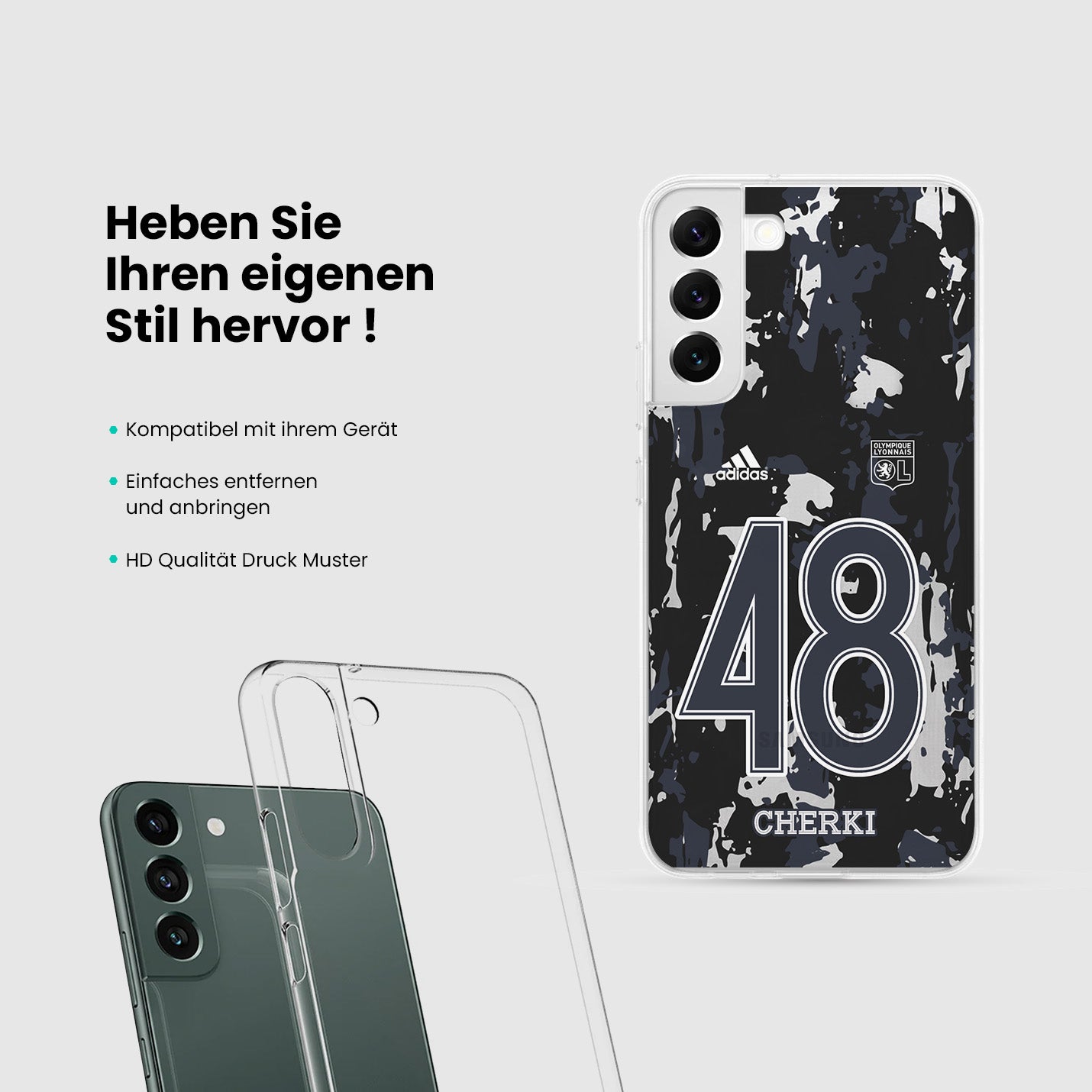 Personalisierte Olympique Lyon Handyhülle - 1instaphone