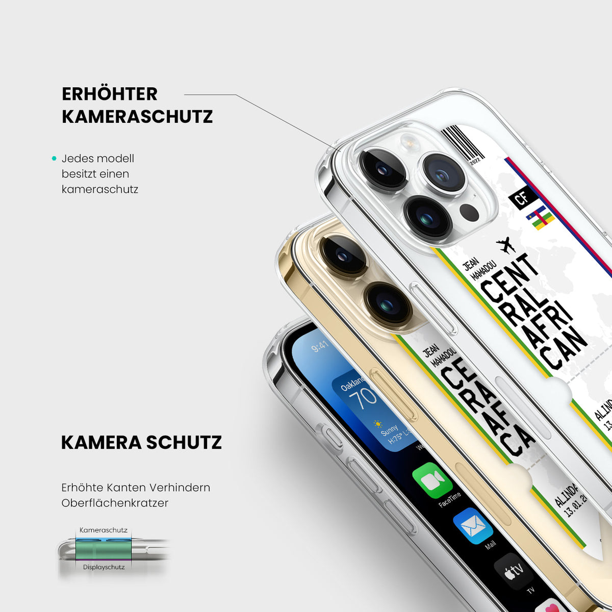 Handyhülle im Ticket Design - Afrika - 1instaphone