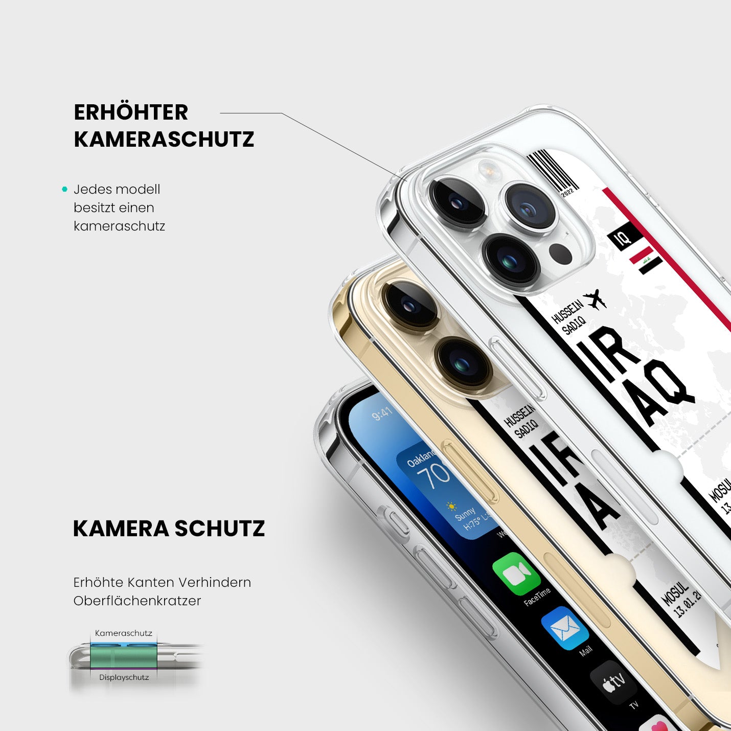 Handyhülle im Ticket Design - Irak - 1instaphone
