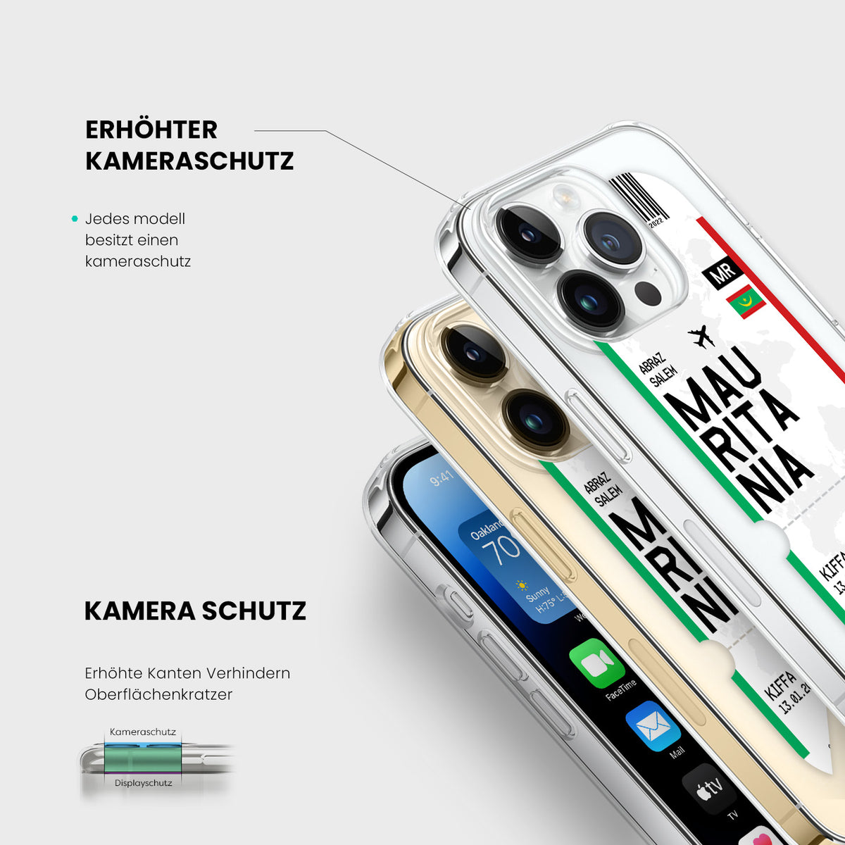Handyhülle im Ticket Design - Mauretanien - 1instaphone