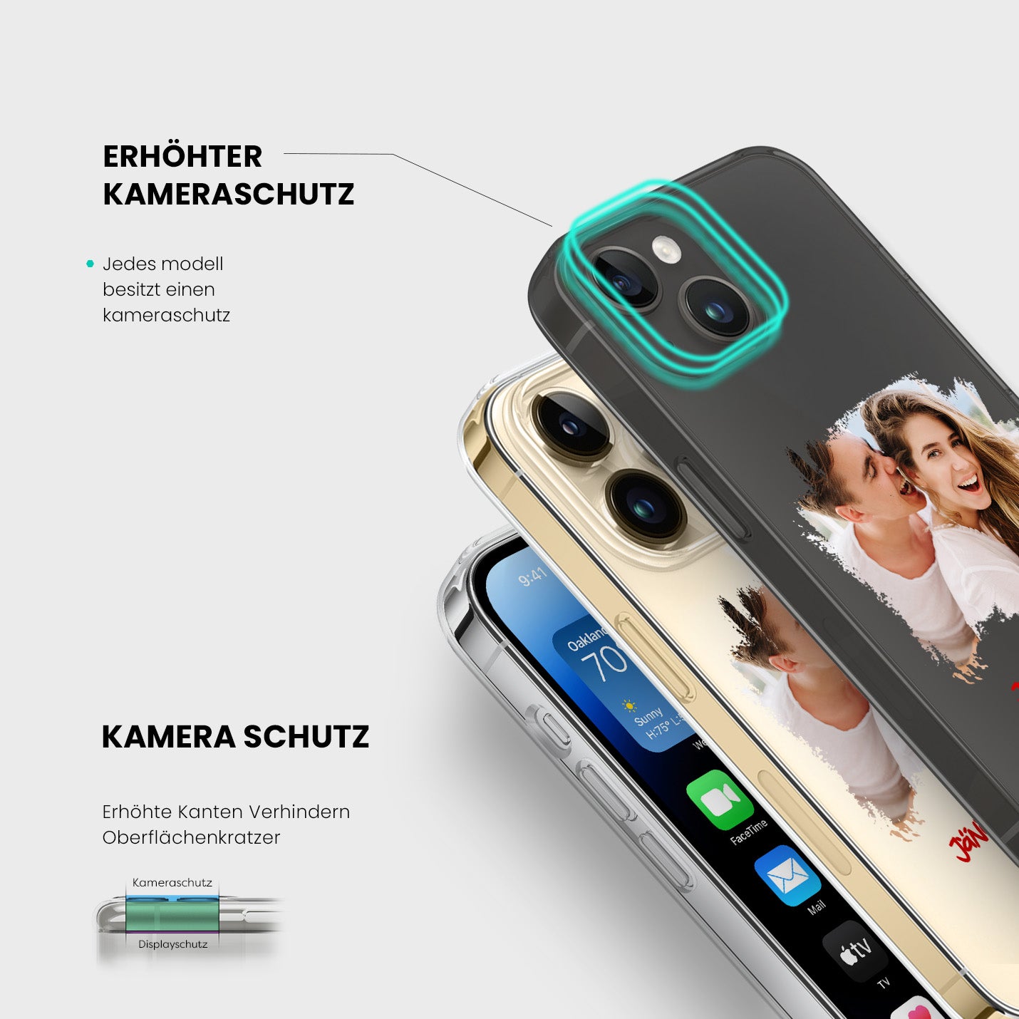 Handyhüllen mit Wunschfoto und Datum - 1instaphone