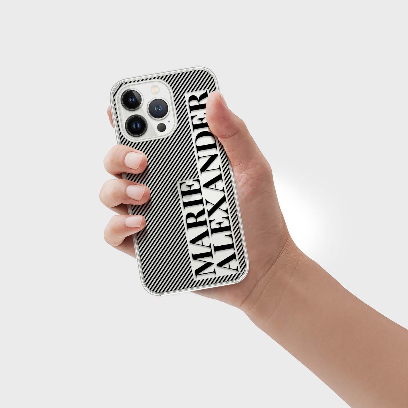 Personalisierte 3D Couple Lines Handyhülle - 1instaphone