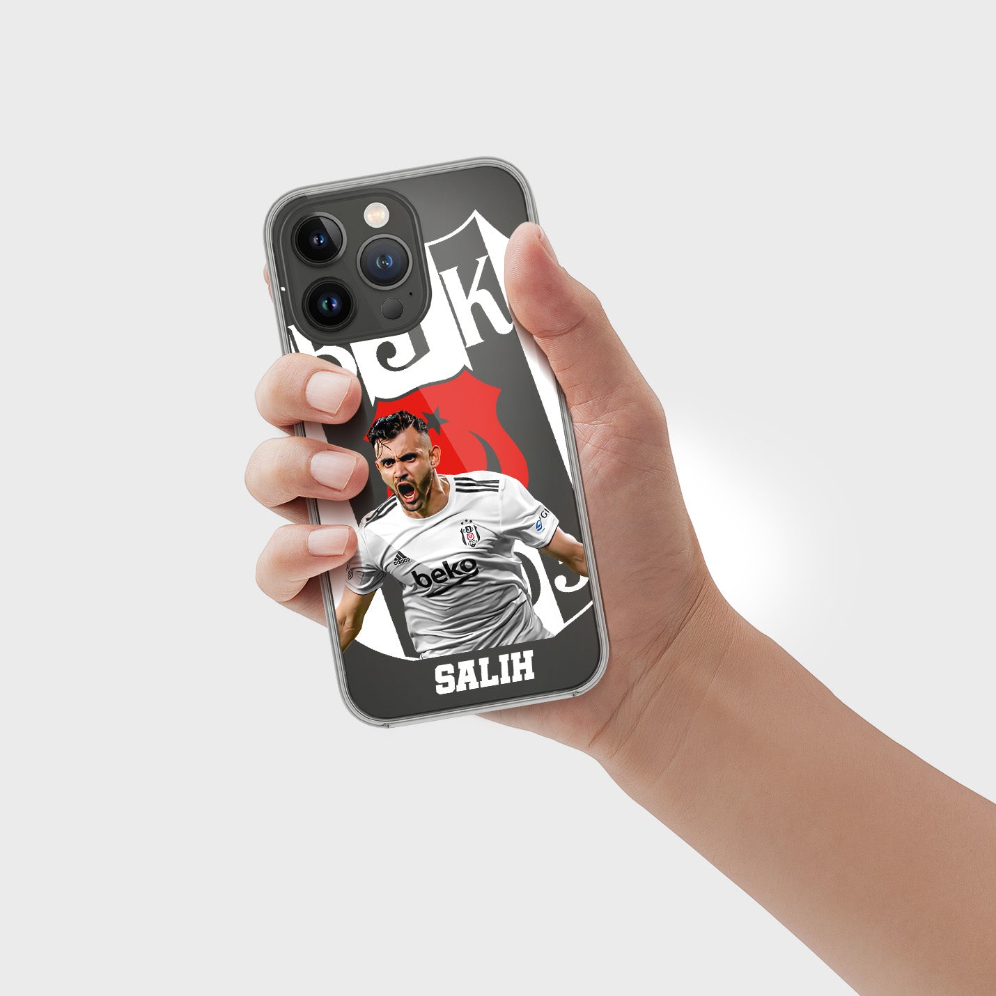 Rachid Ghezzal Beşiktaş Handyhülle mit Name - 1instaphone